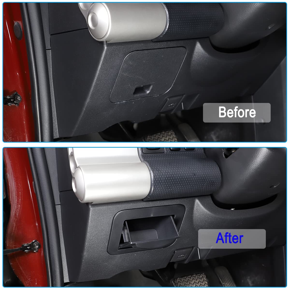 Fgtagtal Center Console Fuse Storage Box for Toyota FJ Cruiser 2007-2021, ABS Material, Multifunctional Coin Container, 1 PCS