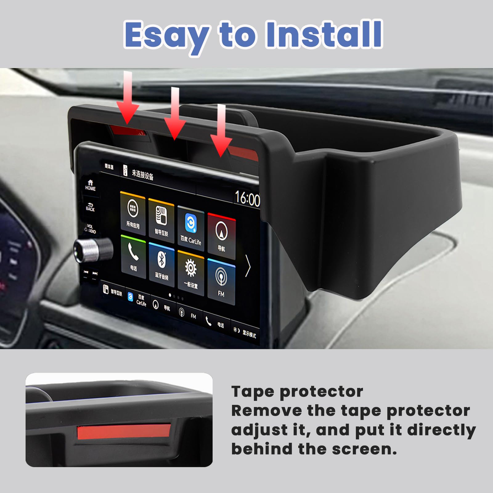 Neepiar Center Console Organizer Tray Compatible With Honda Pilot 2023 2024 2025 Insert Tray Storage Organizer Interior Divider