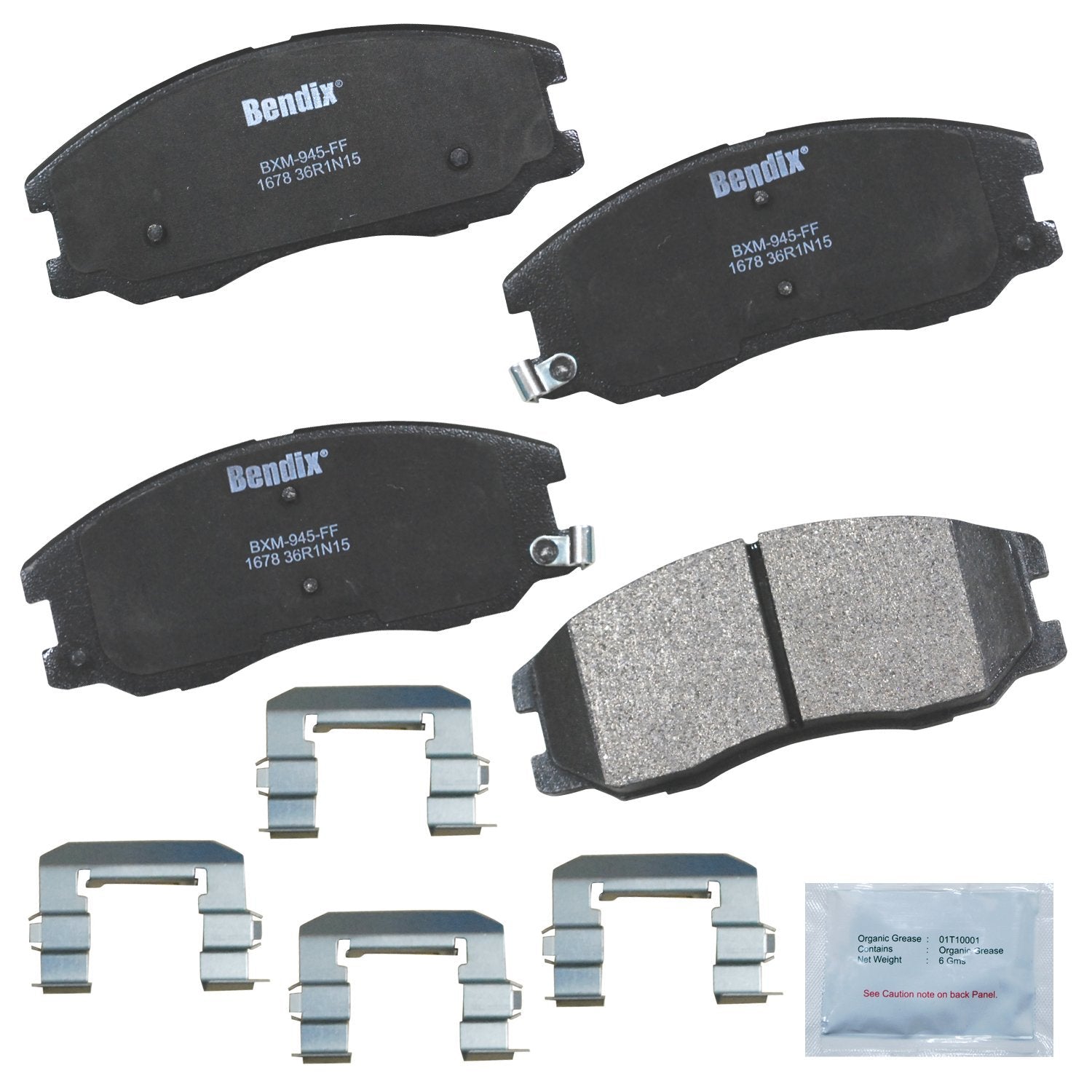 Bendix Priority1 Cfm1678 Semi-Metallic Front Brake Pads For Chevrolet Captiva Sport 2015-2014