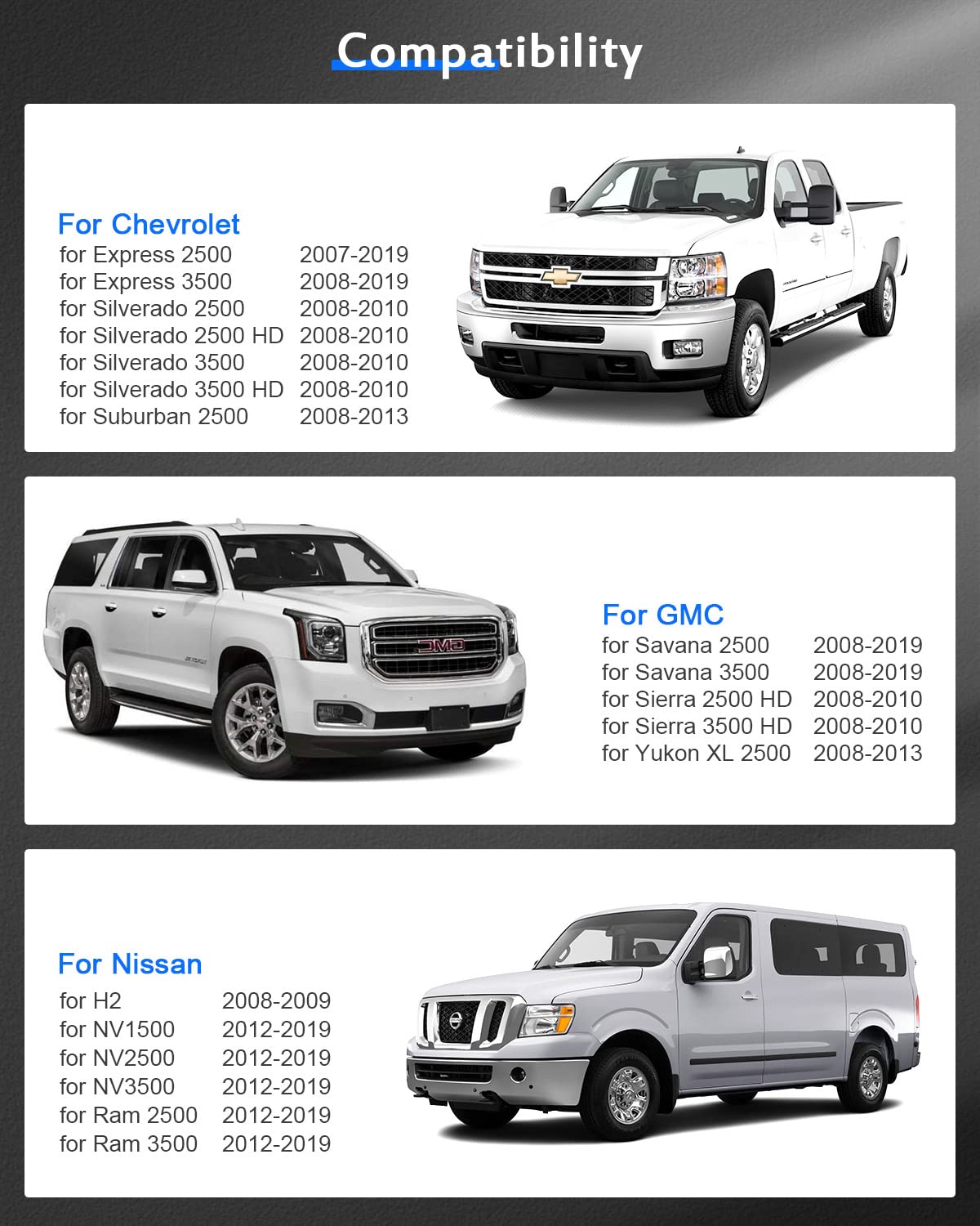 ECCPP 2PCS 2 inch 8x165.1mm Wheel Spacers Adapter 8 Lug 8x6.5 to 8x6.5 126.15mm 14x1.5 Compatible with for Silverado 2500 HD 200