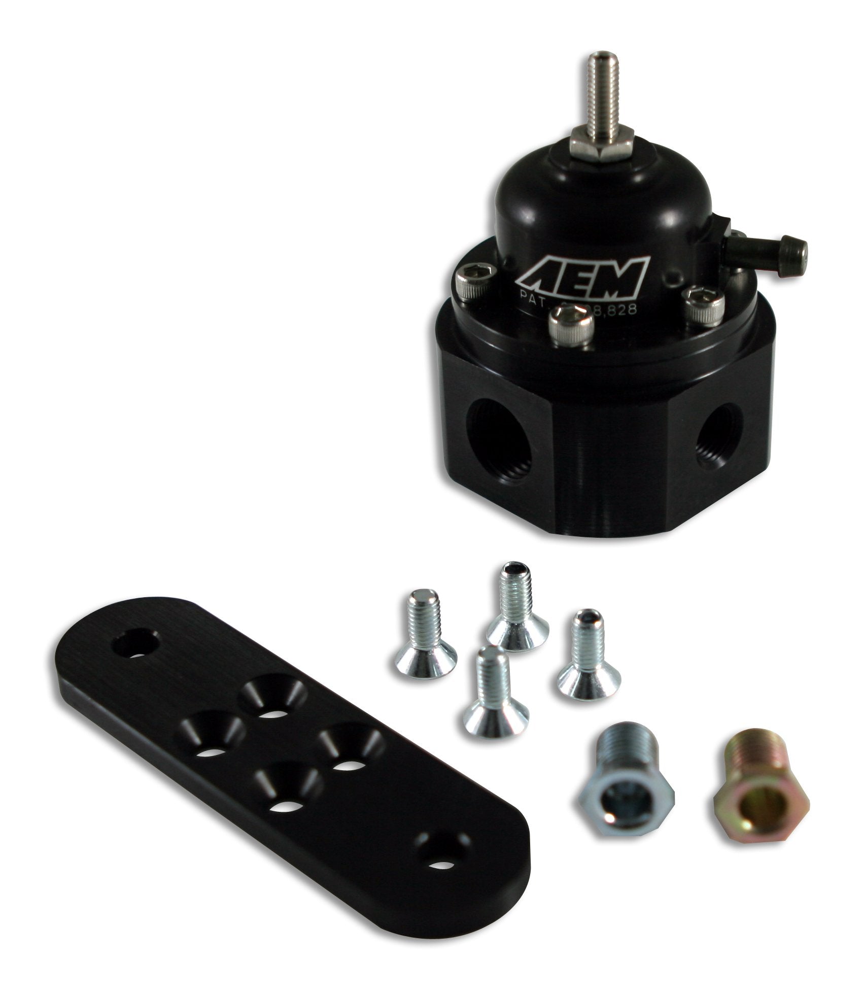 Aem 25-302Bk Black High Volume Adjustable Fuel Pressure Regulator
