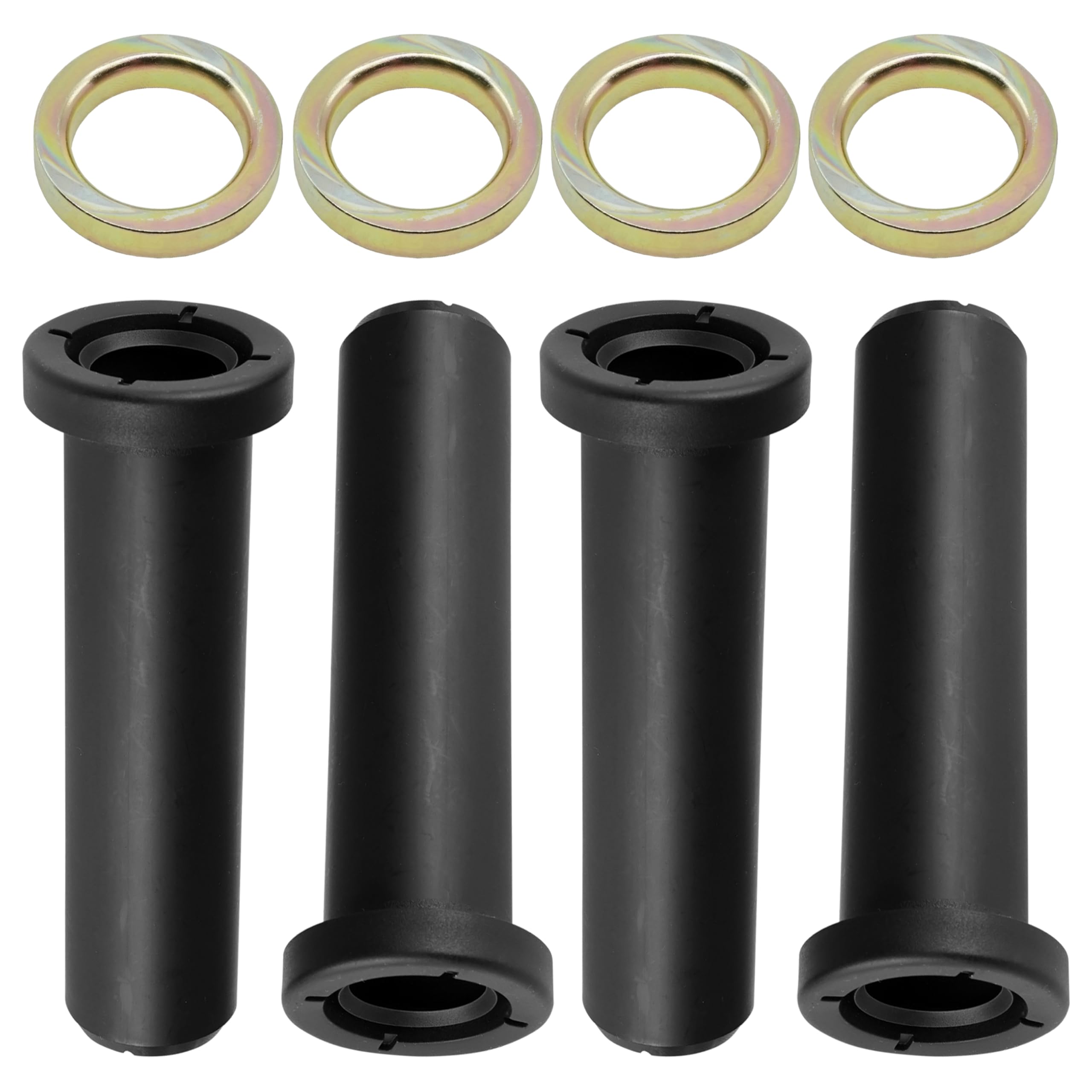Caltric Front A-Arm Long Bushings Compatible with Polaris Ranger 500 4X4 6X6 2003 2004 with Spacers