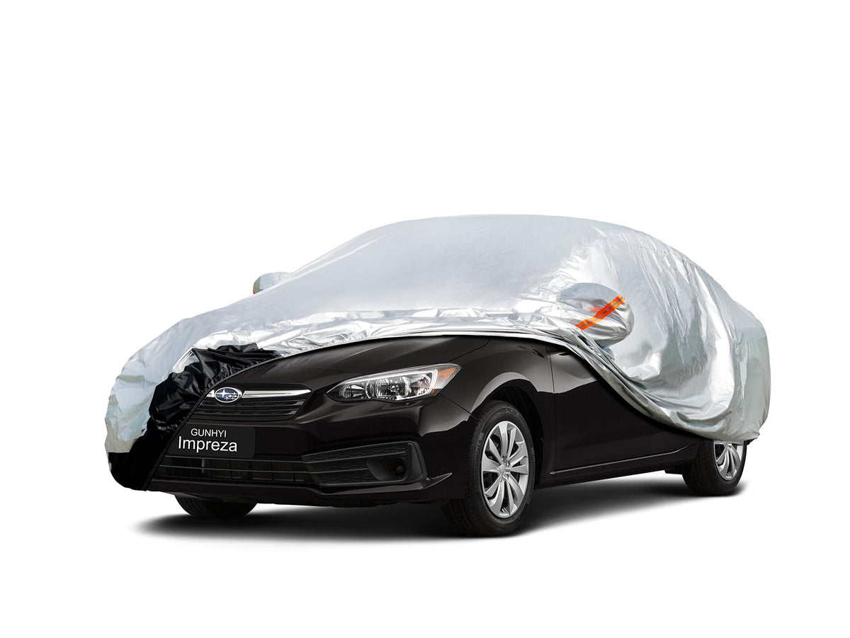 Gunhyi Car Cover Custom Fit Subaru Impreza (2000-2025) Waterproof For Automobiles, Oxford Sun Rain Dust Snow Protection (Ships F