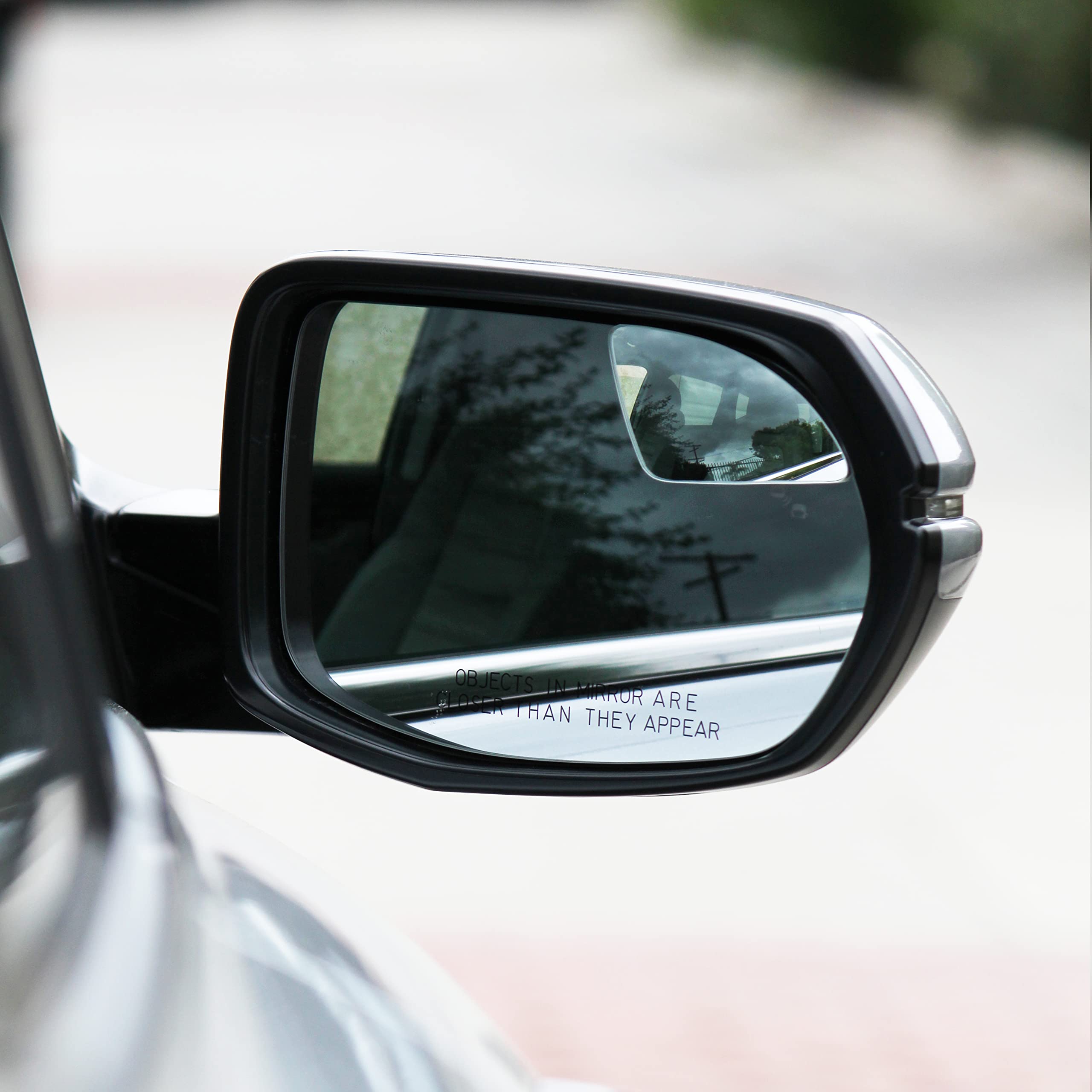 Blind Spot Mirrors For Cars - By Safe View Company - Change Lanes W Confidence - Made From Real Convex Glass - Long Lasting - Easy Peel & Stick (Superfan)