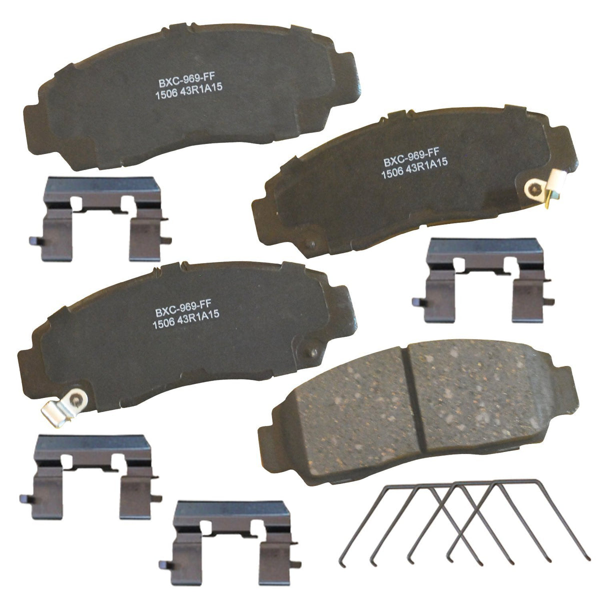 Bendix Premium Sbc1506 Ceramic Front Brake Pads For Acura Cl 2003-2001, Rl 2004-1999, Tl 2008-1999, Tsx 2014-2004, Honda Accord 