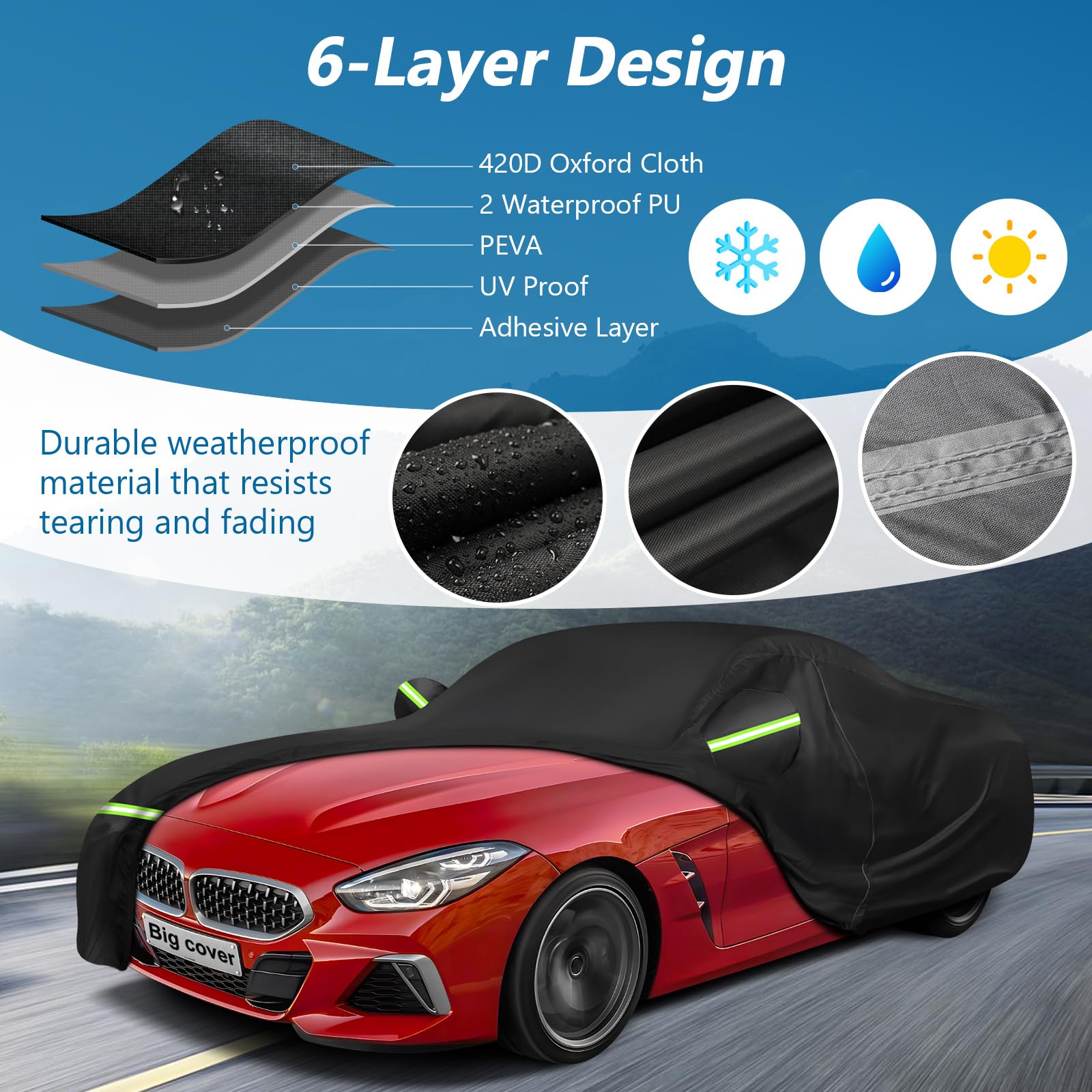 Car Cover For Bmw Z4 E85 E86 E89 G29 Z4 M40I Coupe Roadster 2002-2023 Z4 Automobiles, Waterproof 420D Oxford Cover Outdoor Full