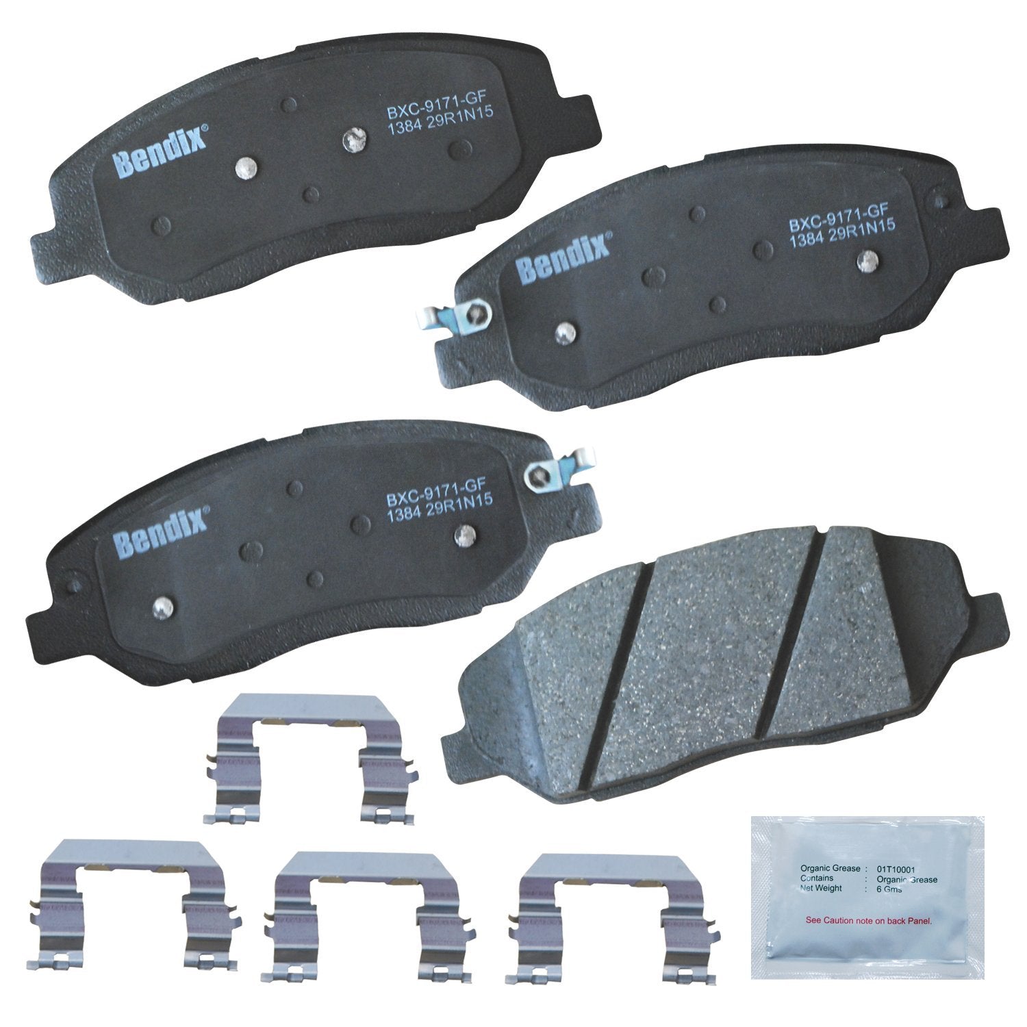Bendix Priority1 Cfc1384 Ceramic Front Brake Pads For Hyundai Genesis 2011-2009