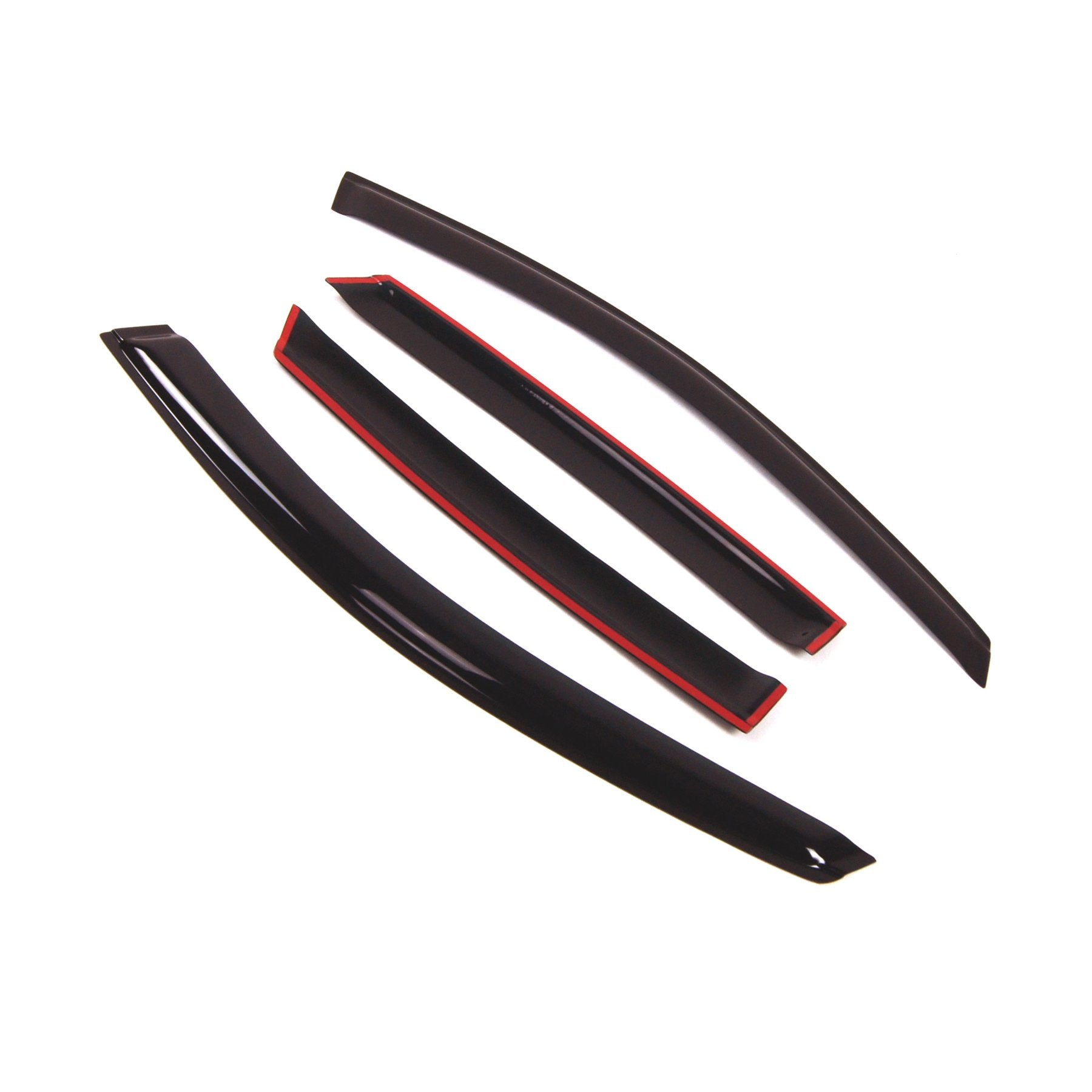 Tuningpros Outside Mount Window Vent Visors Rain Guards Compatible With Ford Focus Sedan 2008-2011 | Side Window Wind Deflectors