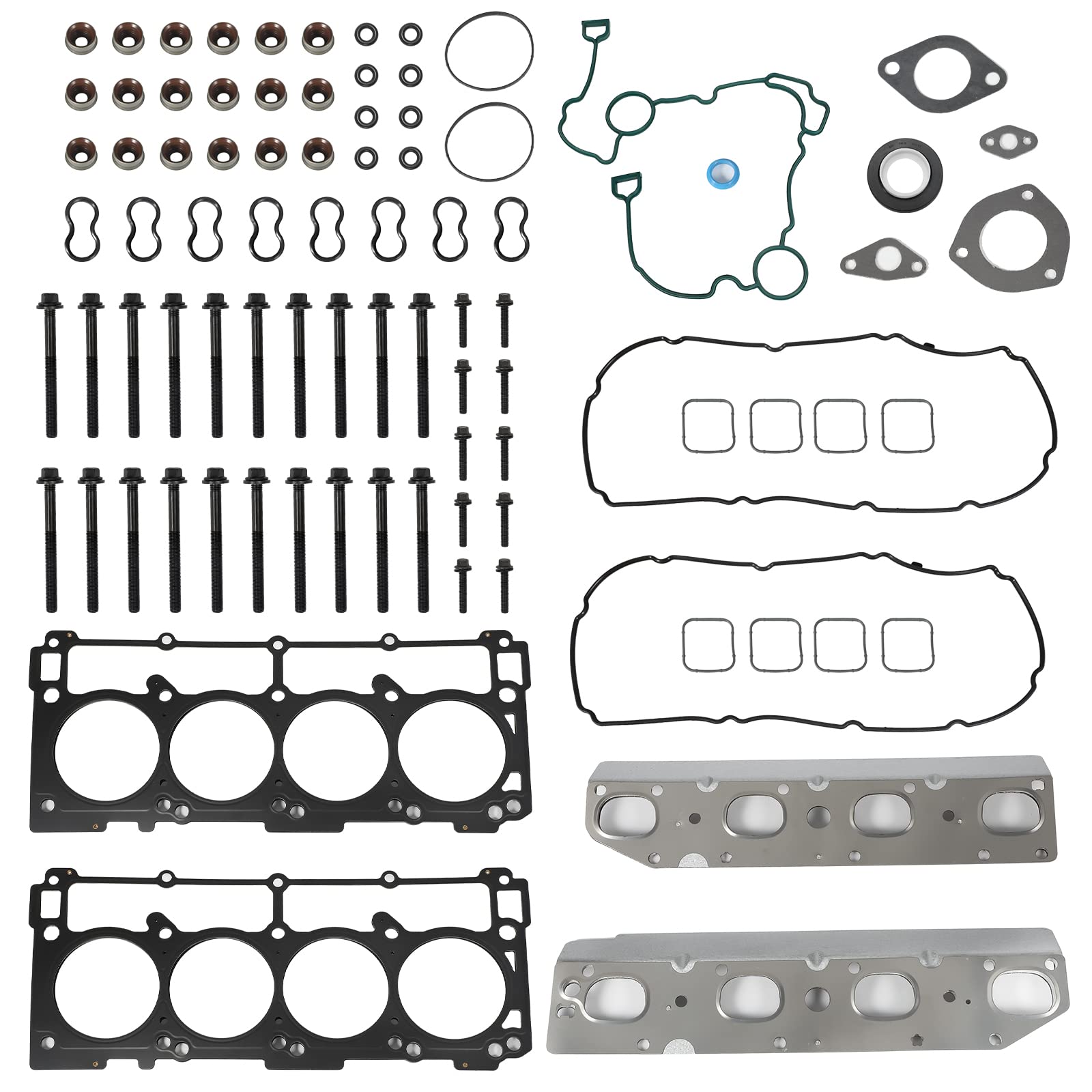 Vincos Full Cylinder Gasket Set with Kit Head Bolts HS26423PT TCS46169 ES72200 Compatible with Dodge Challenger Charger Durango