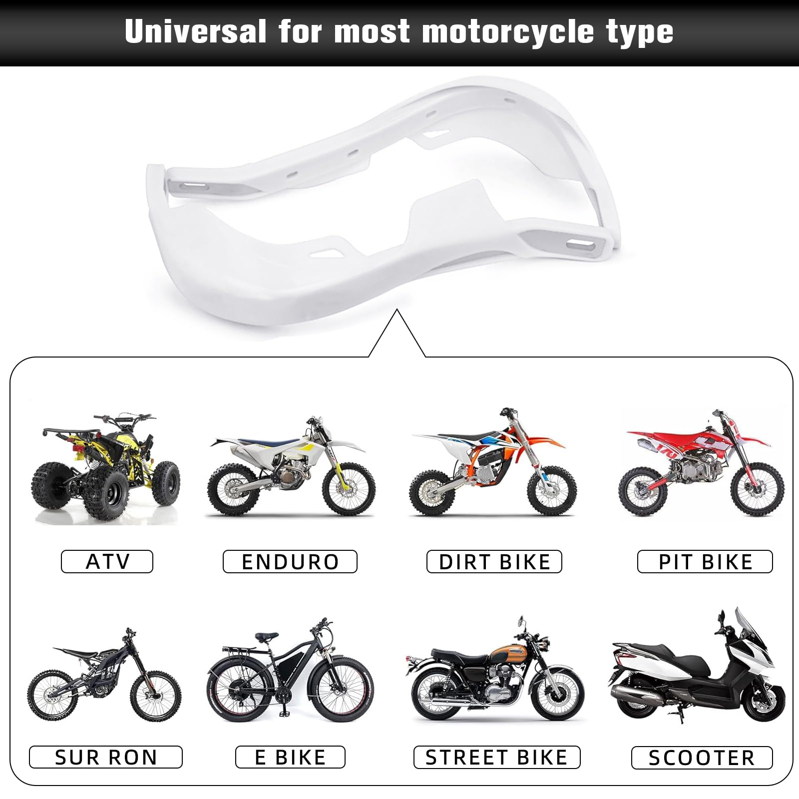 Jfg Racing Dirt Bike Handguards,7/8'' And 1 1/8'' Handlebar Dirtbike Hand Guards Accessories Universal For Motorcycle Snowmobile