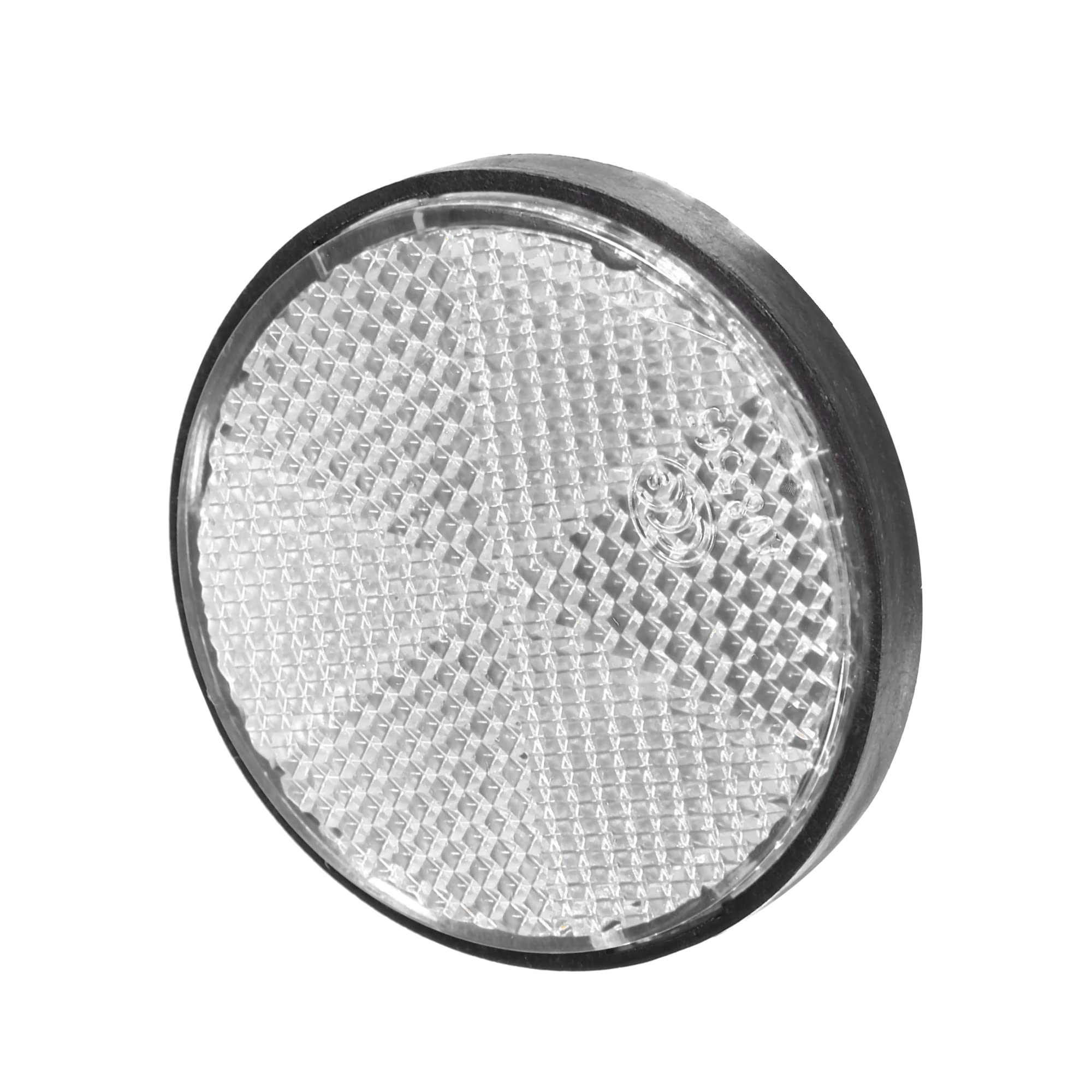 X AUTOHAUX 8 Pcs Round Stick-on Safety Spoke Reflective Self Adhesive Reflector for Gate Posts Cars Trailer Motorcycle Trucks Bo