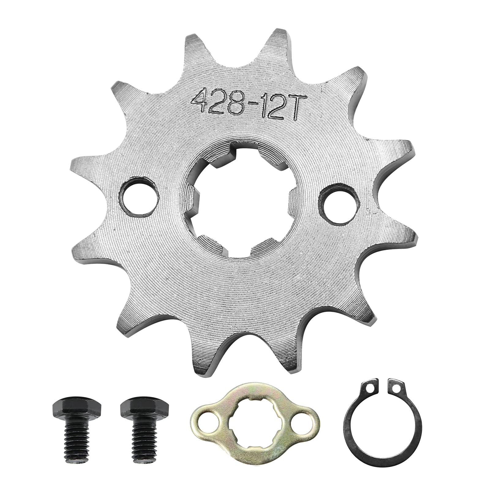 Saihisday 428 Chain Sprocket 12T 17mm Front Engine Sprocket for 50cc-160cc ATV Dirt Bike Quad TaoTao Roketa Sunl