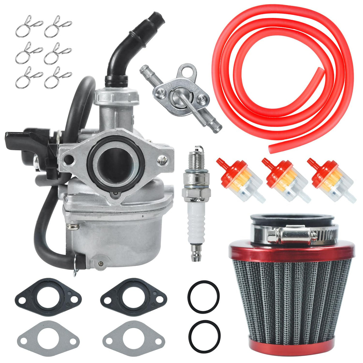 HOLATO PZ19 Carburetor Carb Air Filter Fuel Line Kit for 50cc 70cc 90cc 110cc 125cc Tao Tao GK110 Baja SSR Apollo Coolster Chine