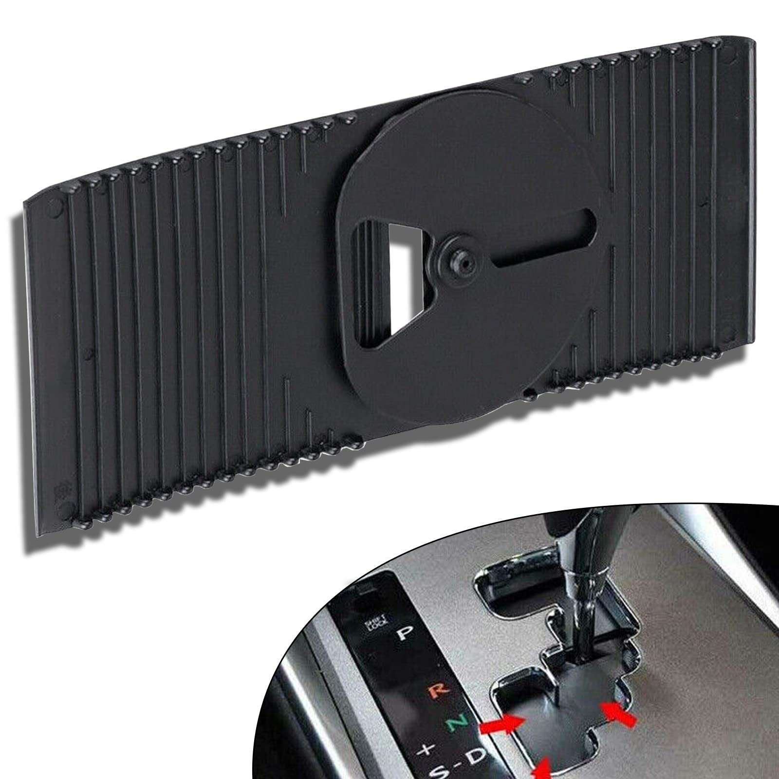 E-Vniko Shift Slider Center Console Slide Cover Compatible for Lexus IS250 IS350 2005-2013 Replace Gear Shift Position Slide Cov