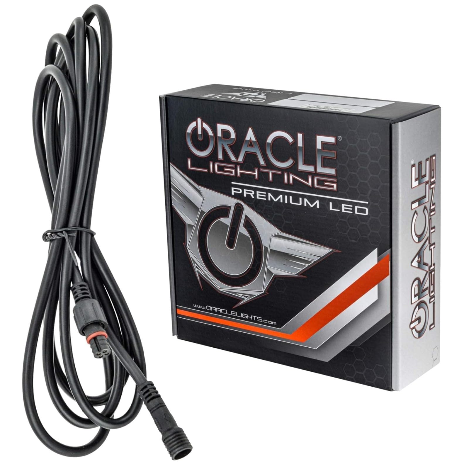 Oracle Lighting 5136-504 Single 4 Pin 6 Foot Extension Cable For Colorshift & Plasma Colorshift Led Illuminated Wheel Rings - Weather Insulated - Waterproof Connector