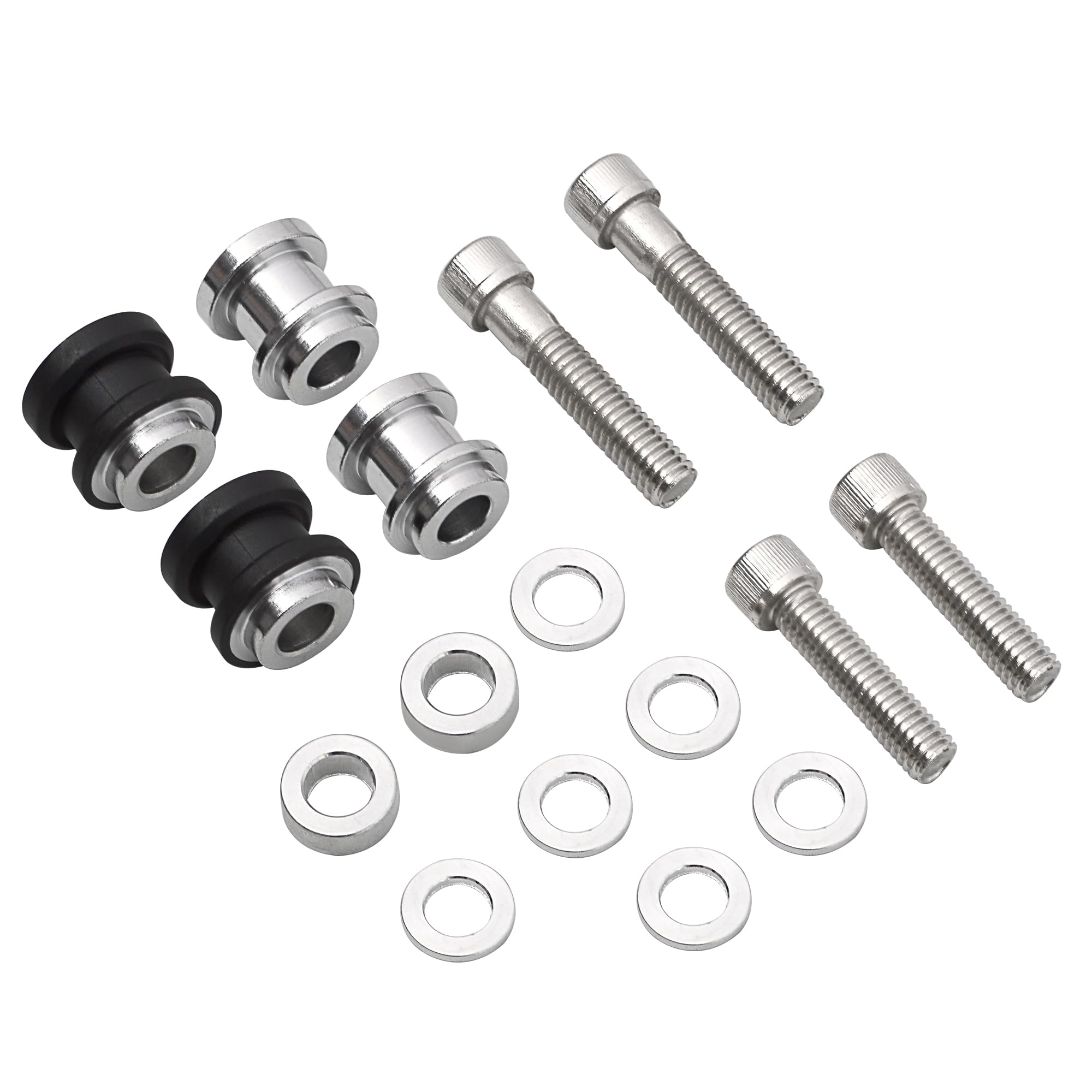 WOWTK Detachables Sissy Bar Luggage Rack Tour Pack Rack Docking Hardware Kit fits for Harley Softail FLDE, FLHC, FLHCS, FLSL, FX