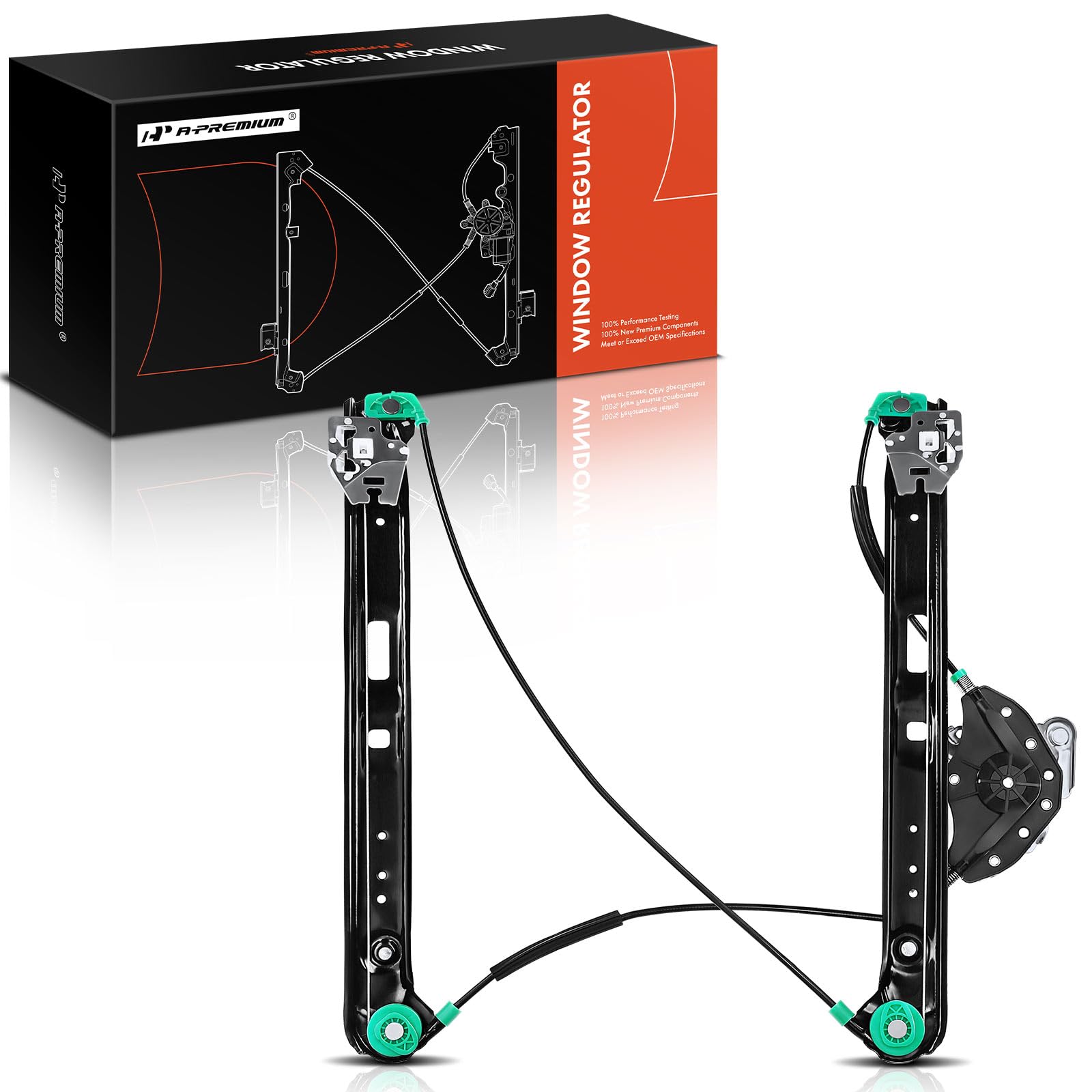 A-Premium Power Window Regulator Without Motor Replacement For Bmw E46 323I 325I 325Xi 328I 330I 330Xi Front Left Driver Side