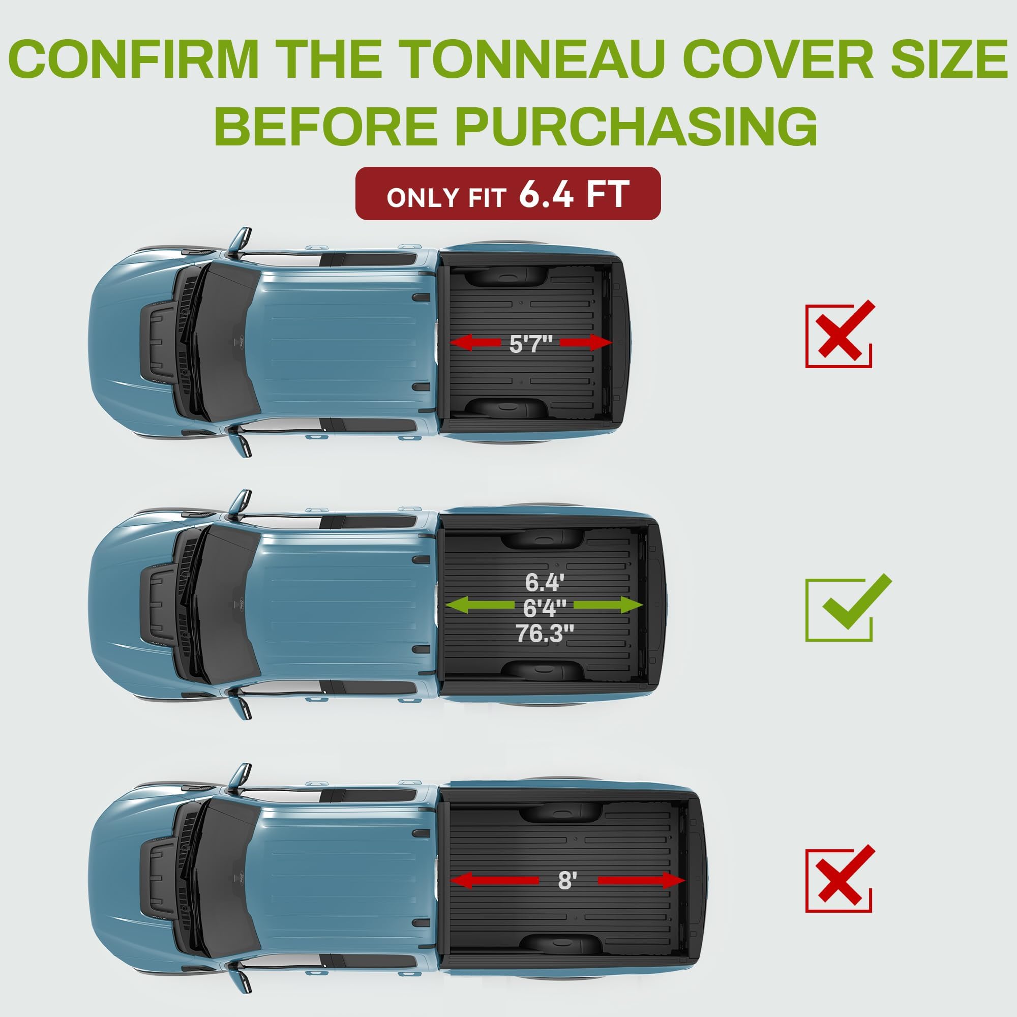 Autosaver88 Soft Quad-Fold Truck Bed Tonneau Cover Compatible With 2002-2025 Dodge Ram 1500 (Classic & New), 2003-2025 Dodge Ram