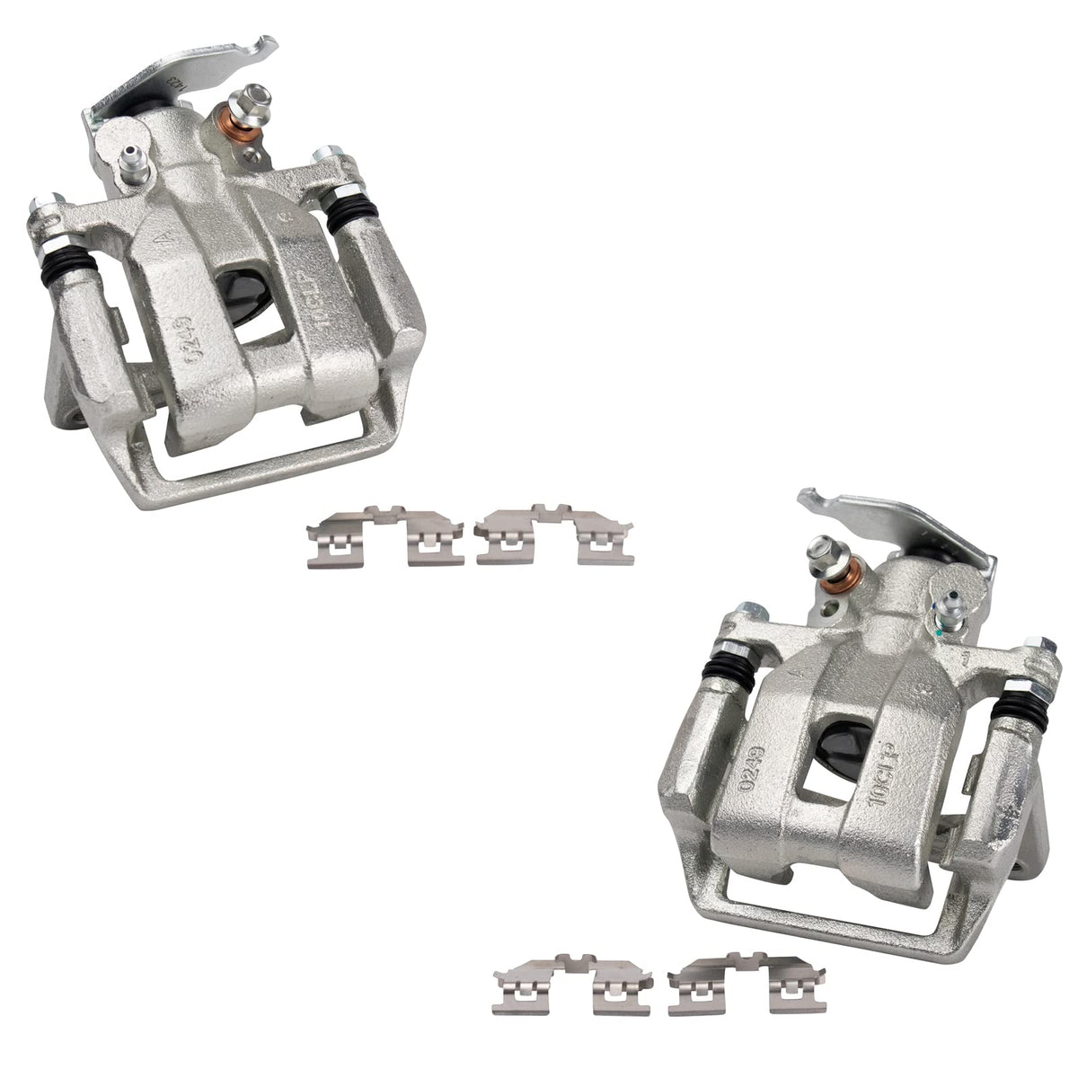 Trq Rear Brake Caliper Set Driver & Passenger Side Compatible With 2013-2017 Honda Accord