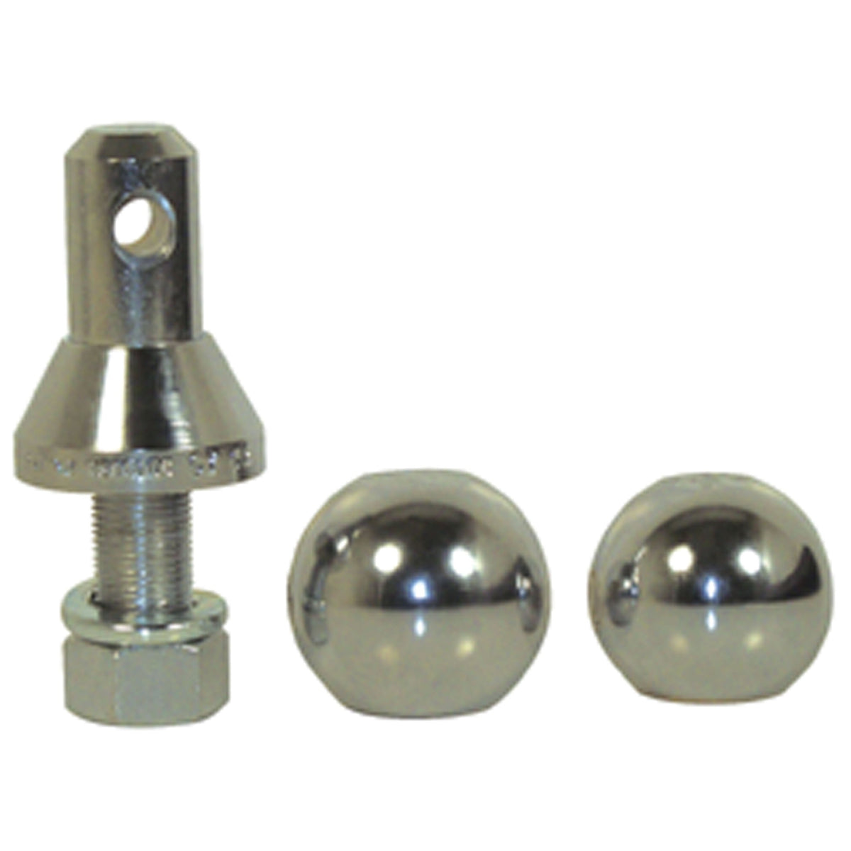 Convert-A-Ball 228.1066 901B Nickel-Plated Shank with 2 Balls - 1''
