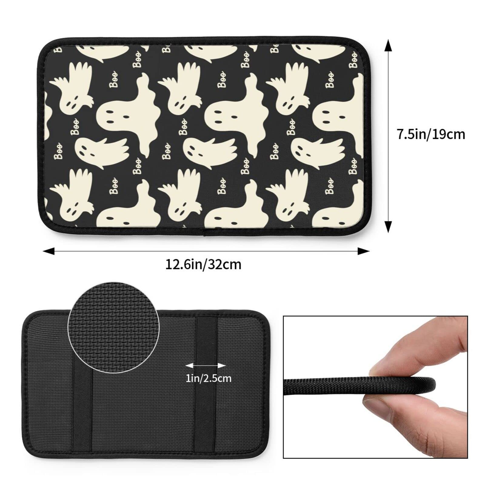 YANGDADA Ghost Pattern Auto Center Console Cover Pad Car Armrest Seat Box Cover Cushion Universal for Most Vehicle SUV Truck Car