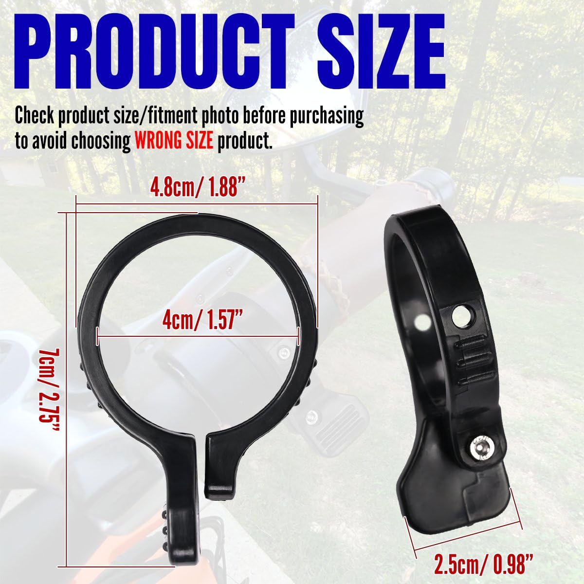 Canitu Upgraded Thumb Throttle Adapter,E-Bike Throttle Adapter Attachment Drive Conversion Kits Replacement For Rad, For Lectric, For Pedego, For Himiway, For Magicycle, For Electric Bike