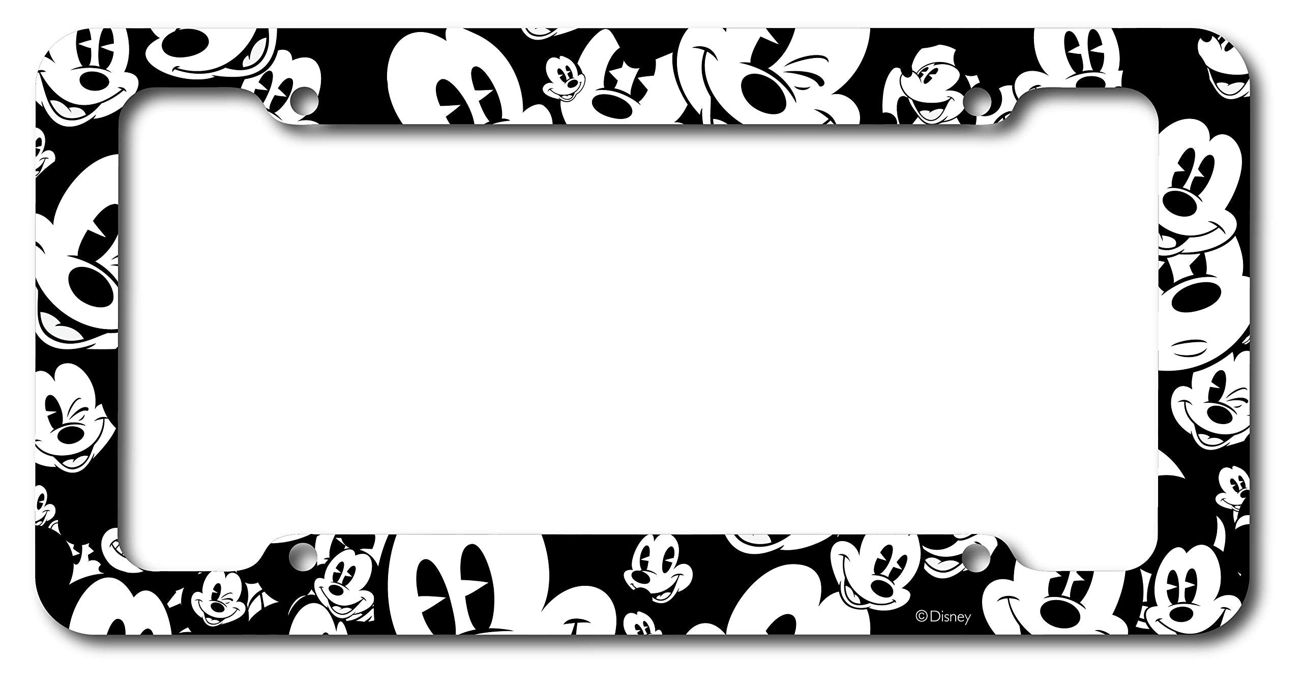 Chroma 42563 Disney Mickey Mouse Emoji Heads Plastic Frame, 1 Pack, Black And White