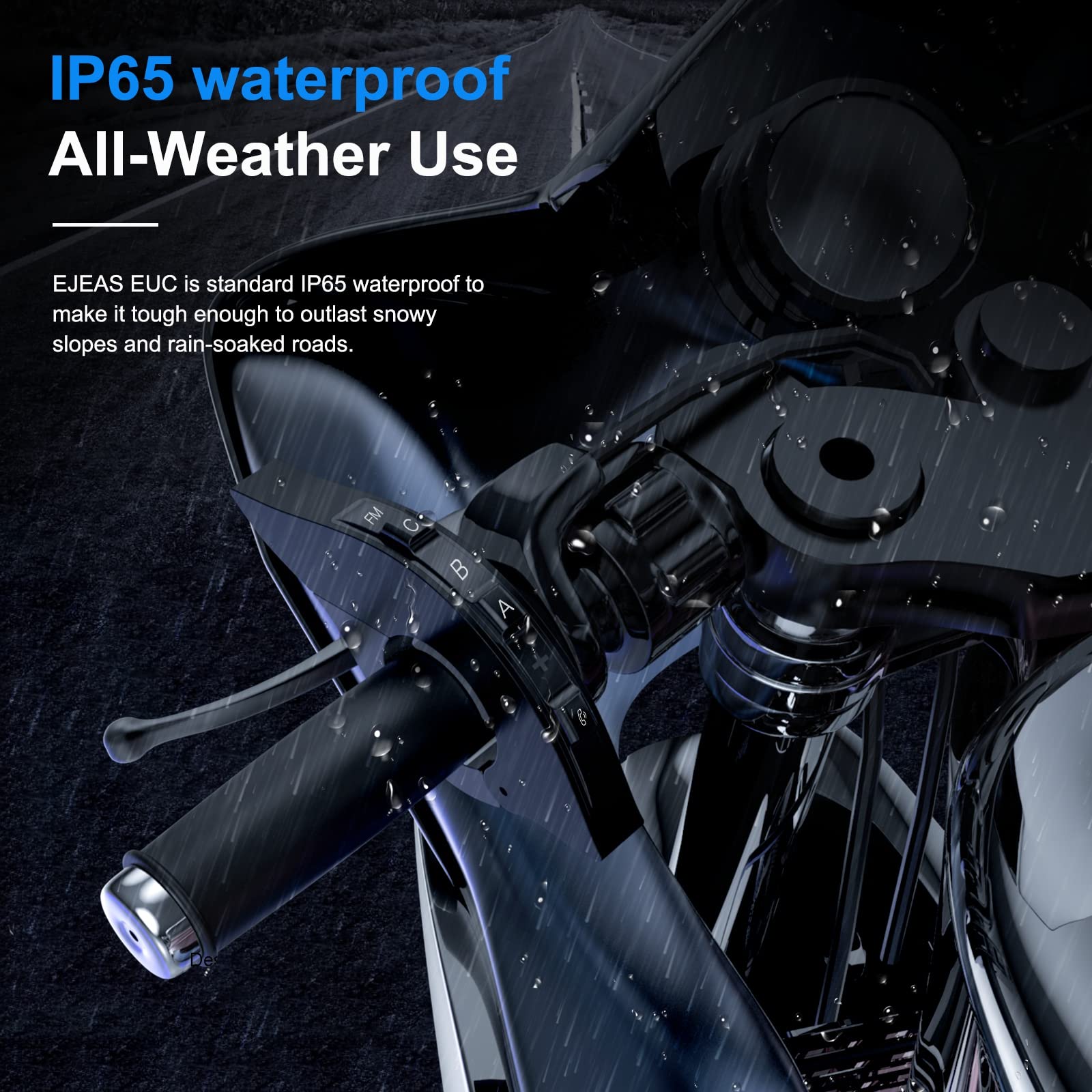 Ejeas Euc Motorcycle Intercom Bluetooth Remote Control Handle, Fm Control, Telephone Answering, Music Switching, Intercom Contro