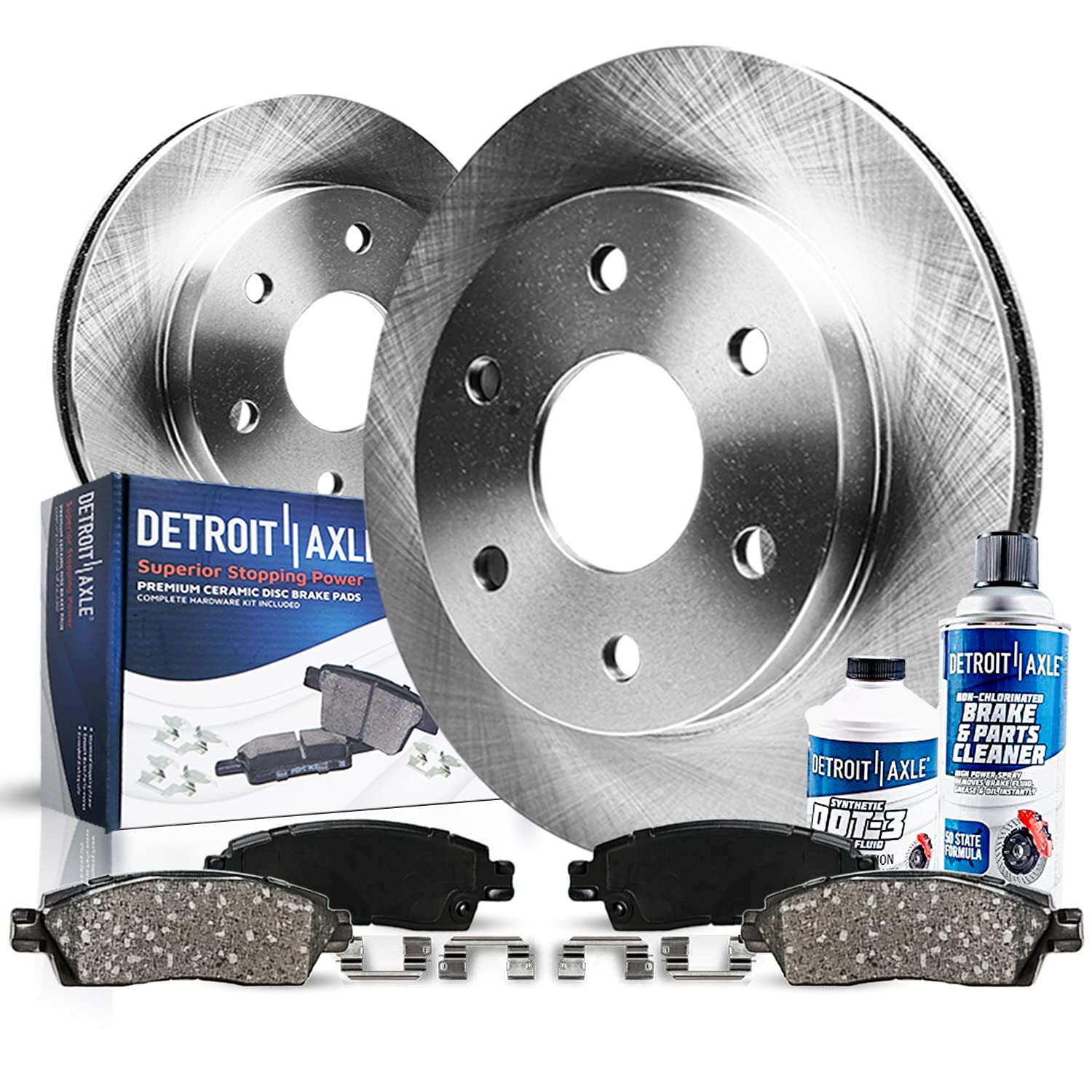 Detroit Axle - Rear Brake Kit for 1999-2006 GMC Sierra Chevy Silverado 1500, 2000-2001 Yukon Tahoe 2003-2005 Astro Safari, Disc 