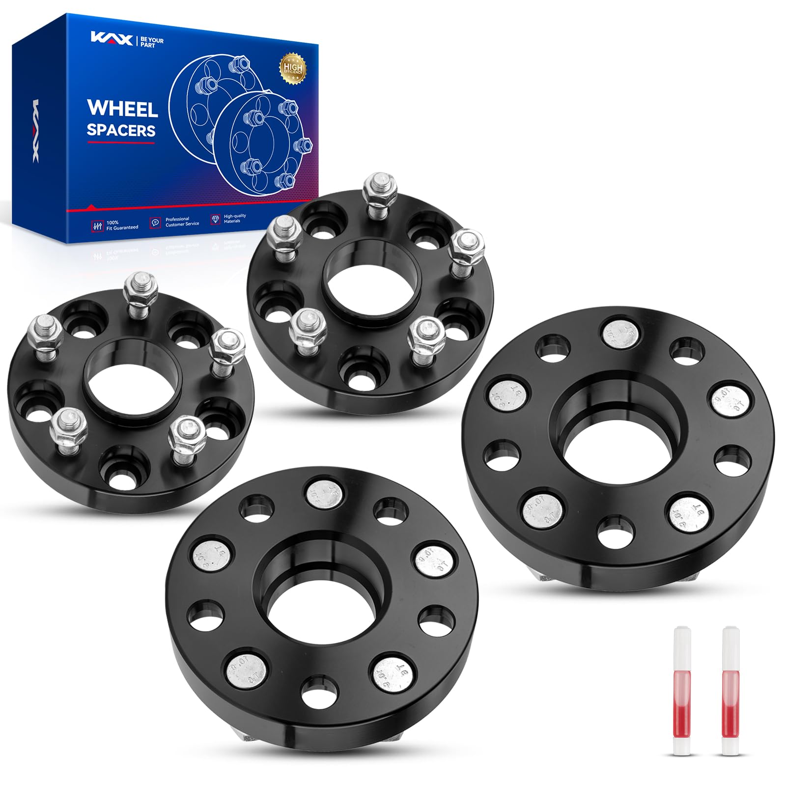 Kax 5X4.5 Wheel Spacers,1 Inch 5 Lug Hub Centric Wheel Spacers Fit For Camry, Rav4, Highlander, Sienna, Rx350, Es350, Venza, Ava