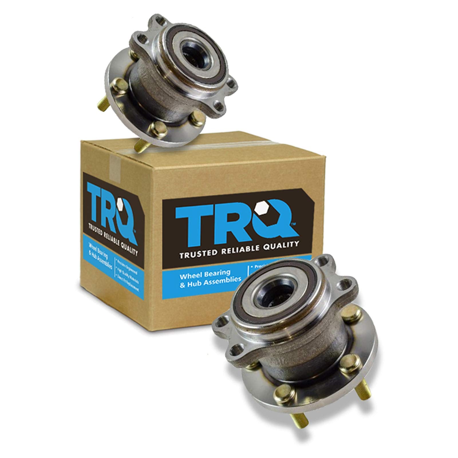 Trq Rear Wheel Hub Bearings Assembly Set Compatible With 2005-2009 Subaru Legacy Outback