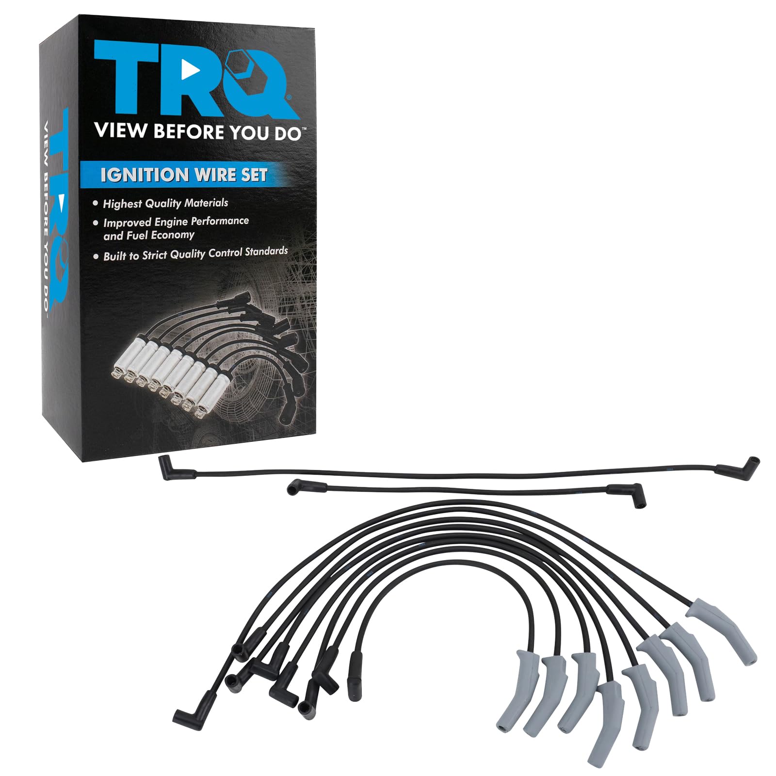 Trq Spark Plug Wire Set Compatible With 1977-1984 Ford