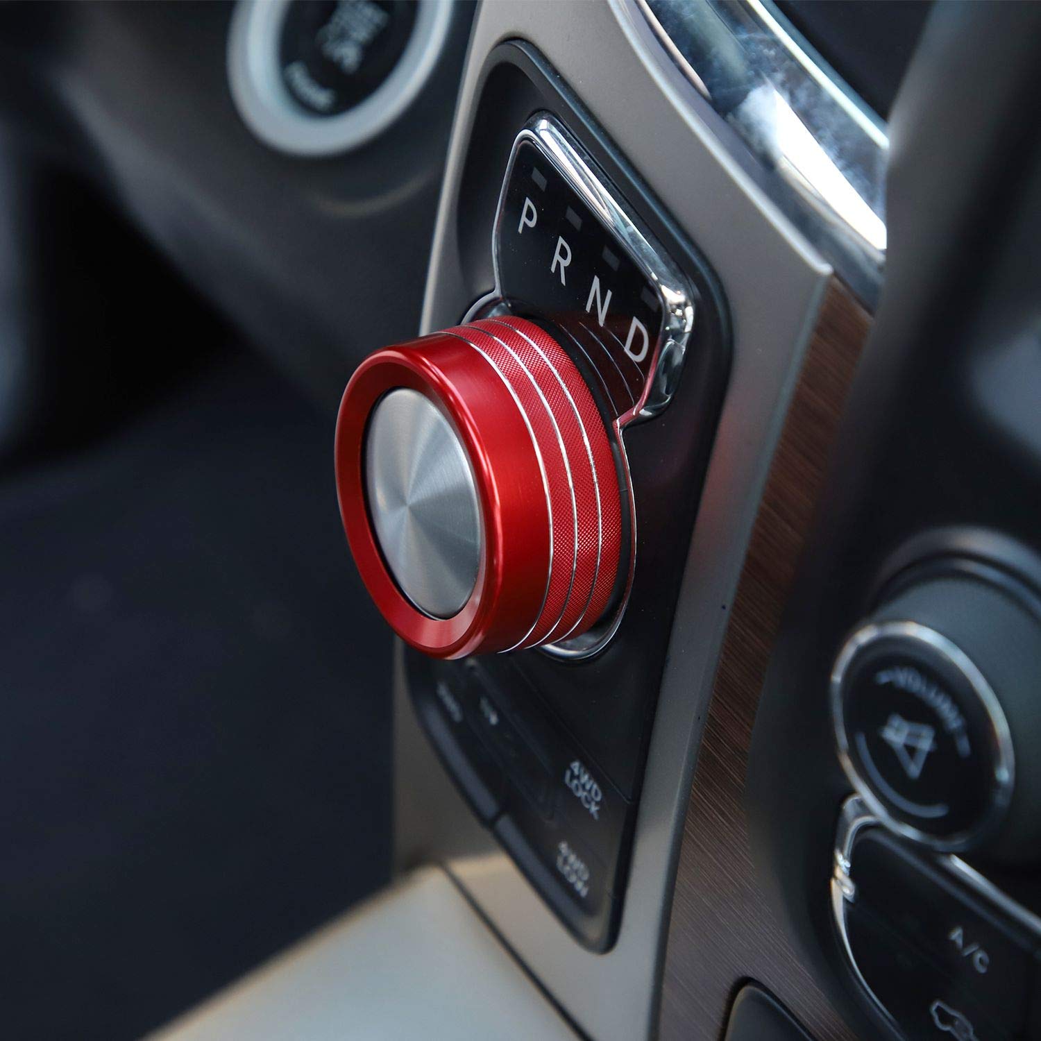 Voodonala For Dodge Ram Aluminum Gear Shift Shifter Switch Transmission Gear Selector Shift Lever Gearstick Knob Coverfor 2013-2017 Dodge Ram Interior Accessories, 1Pc