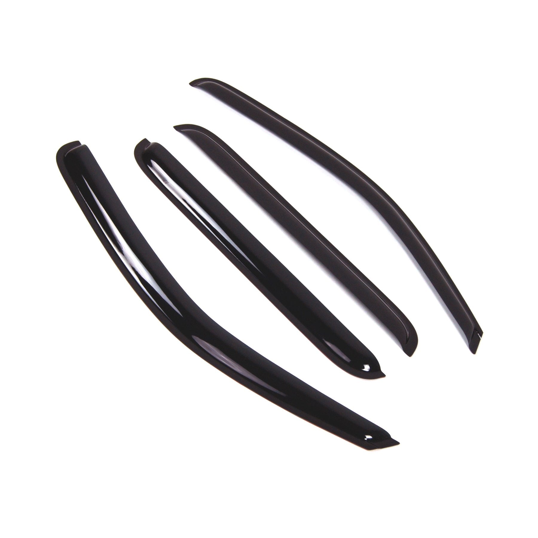 Tuningpros Outside Mount Window Vent Visors Rain Guards Compatible With Nissan Frontier Crew 2005-2016 | Side Window Wind Deflec