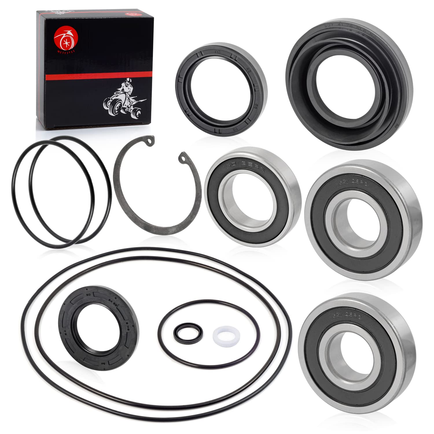 Rear Axle Wheel Seal Bearing O-Ring kit for Honda Rancher 350 TRX 350 Foreman 400 450 500 1997-2013