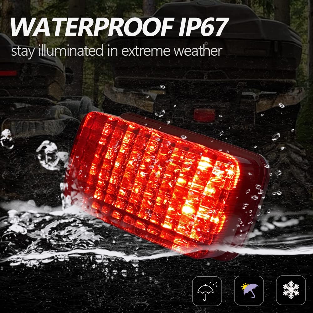 KICRY ATV LED Tail Light OEM Taillight 5KM-8472C-10-00 Compatible with Yamaha Rhino Kodiak Grizzly Big Bear Bruin Wolverine Viki