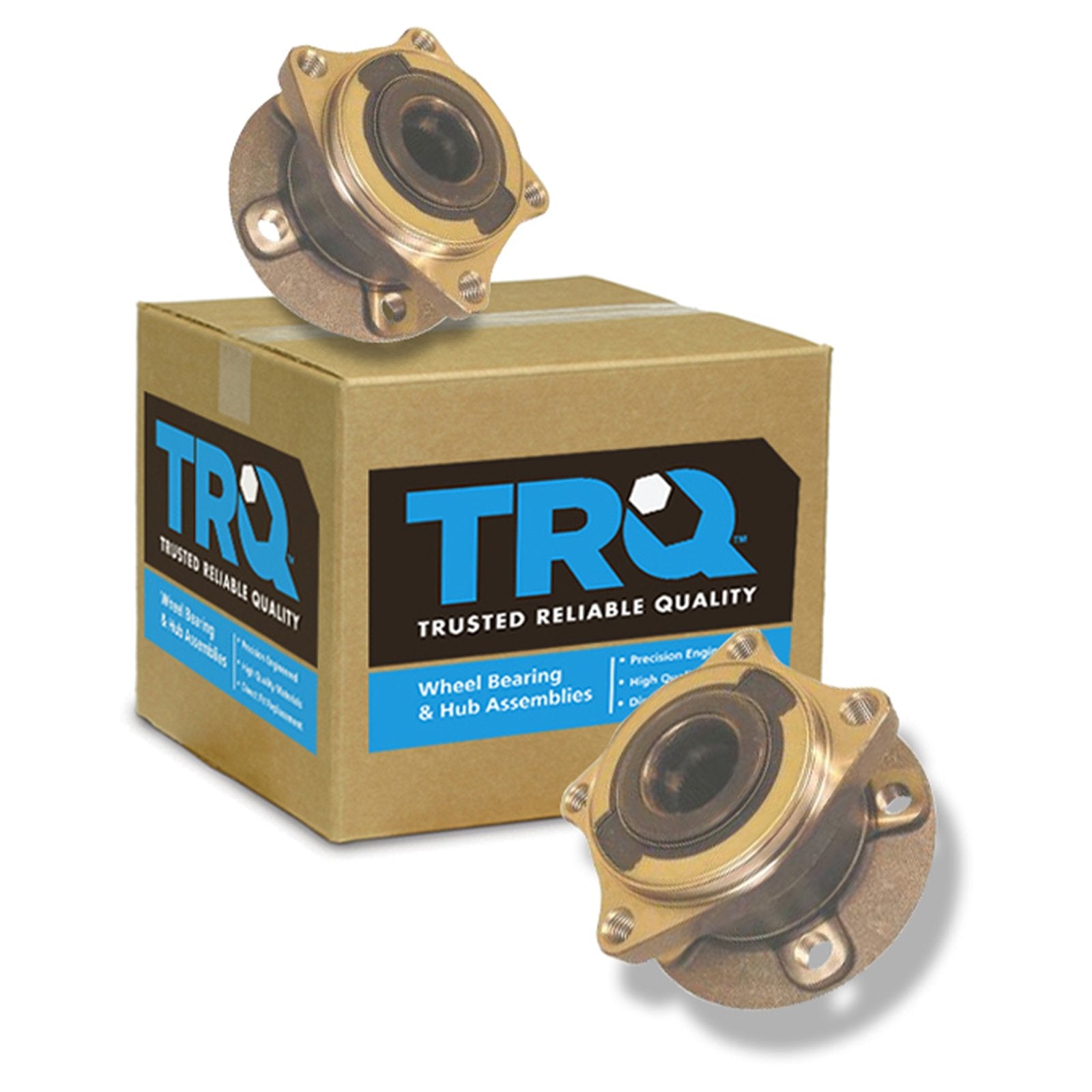 Trq Rear Wheel Hub Bearings Assembly Set Compatible With 2003-2014 Volvo Xc90