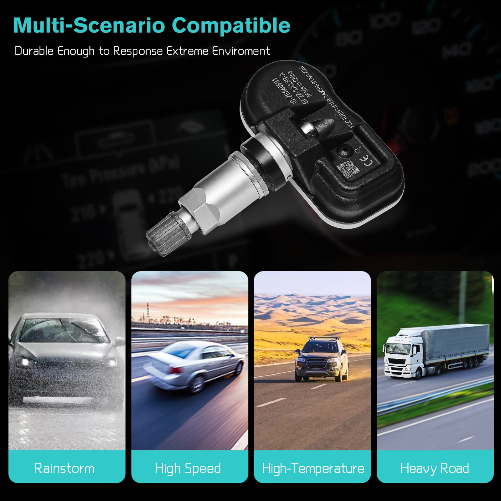 AULINK Tire Pressure Sensors 315MHz TPMS for Ford 2005-2011 Escape Edge Expedition Explorer Flex Focus F-150 Fusion Mustang Linc