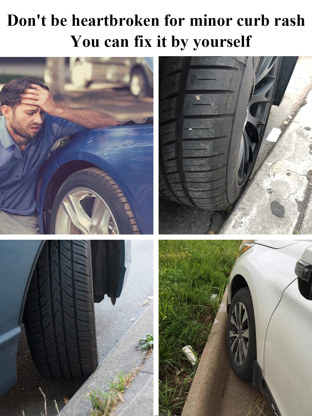 Syoauto Black Rim Touch Up Paint Rim Scratch Repair Pen Wheel Touch Up Paint Car Rim Paint Pen Universal Color Satin Matte Black