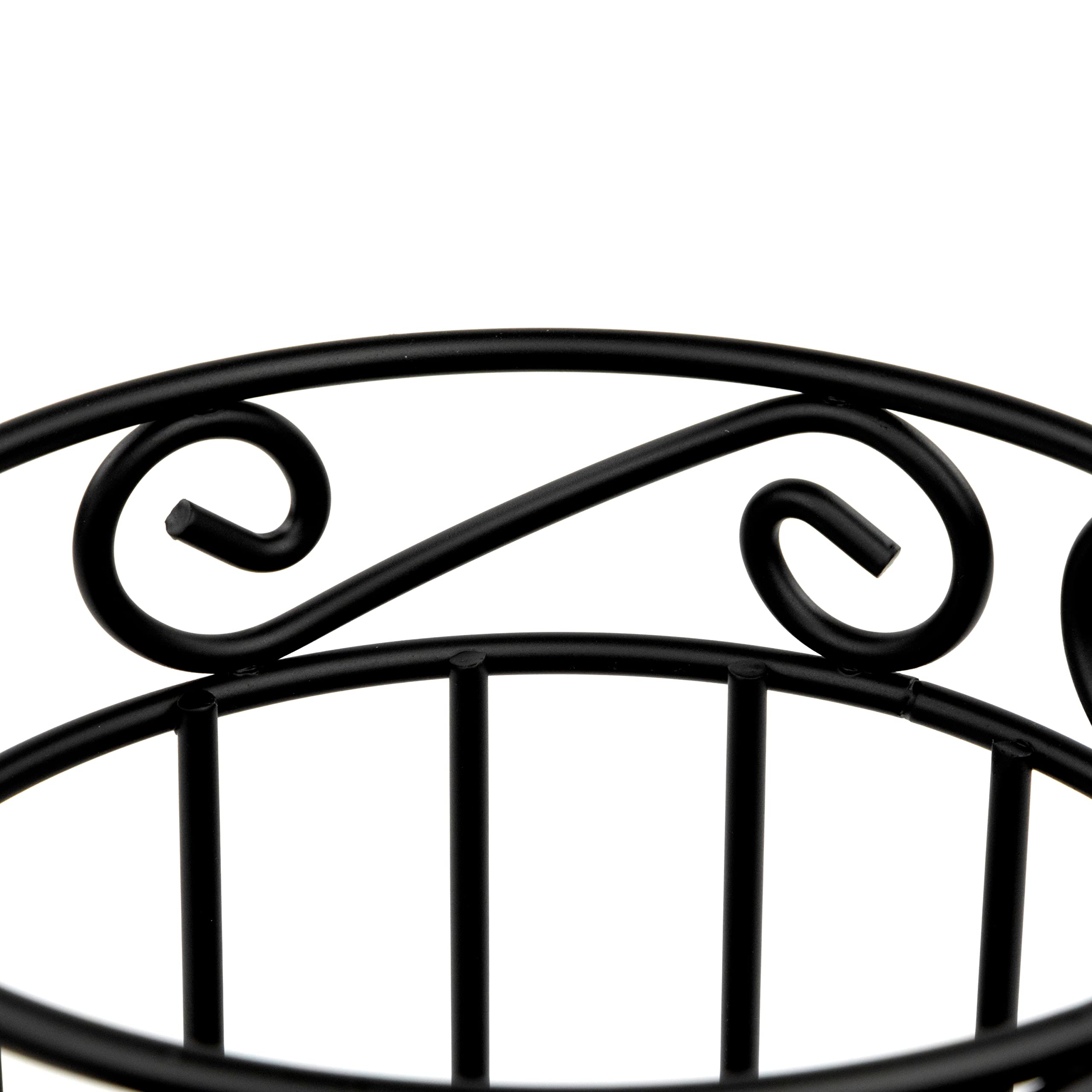 Spectrum Diversified 55810 Scroll Grande Utensil Holder, Black