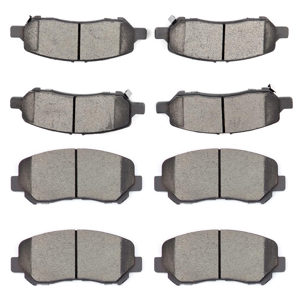 Cciyu D1623 D1647 Ceramic Front Rear Brake Pad Set Fit For 2013-2016 For Dodge Dart