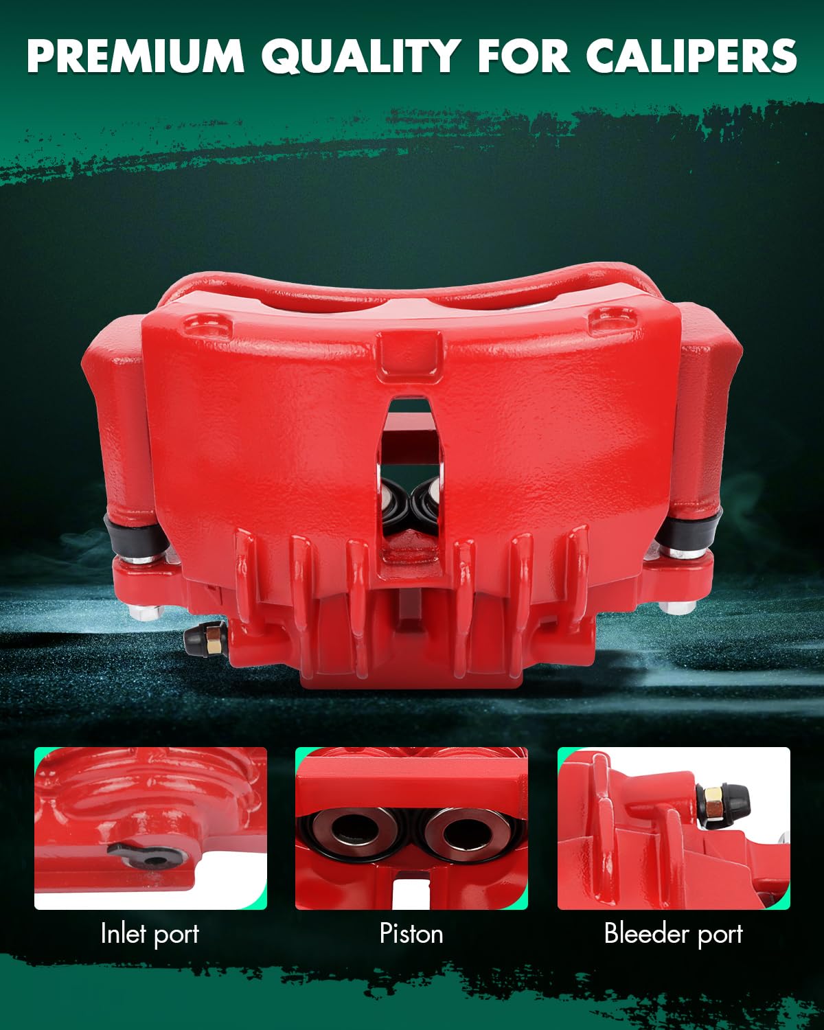 Scitoo Front Left+Right Brake Calipers With Bracket 18-B4722 18-B4723 Compatible For Ford For Mustang 1999-2002