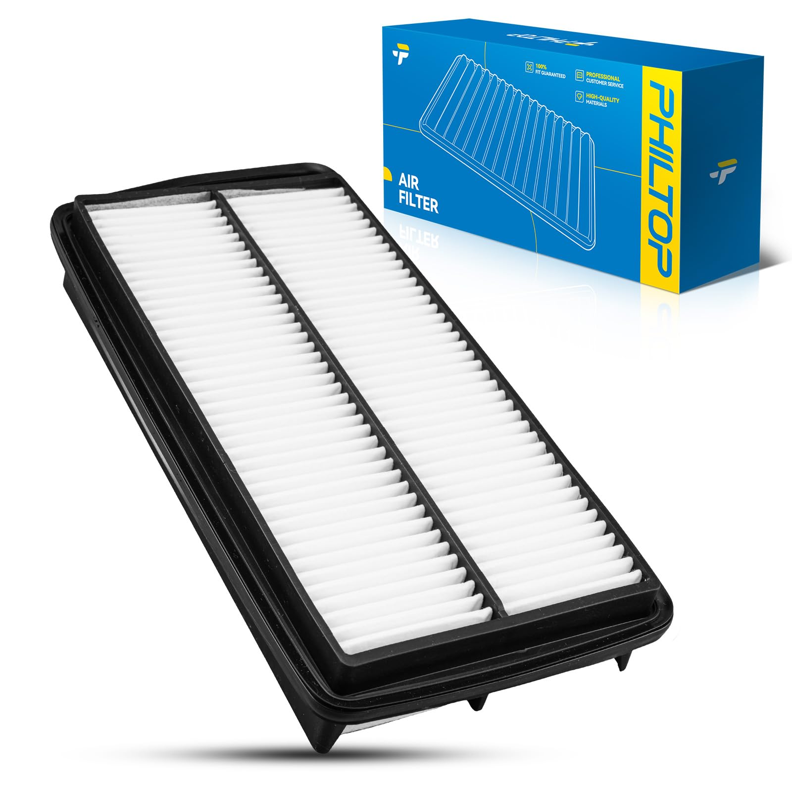 PHILTOP Engine air filter CA10578 Replacement for 2007-2012 Acura RDX 2.3L, Rigid Panel