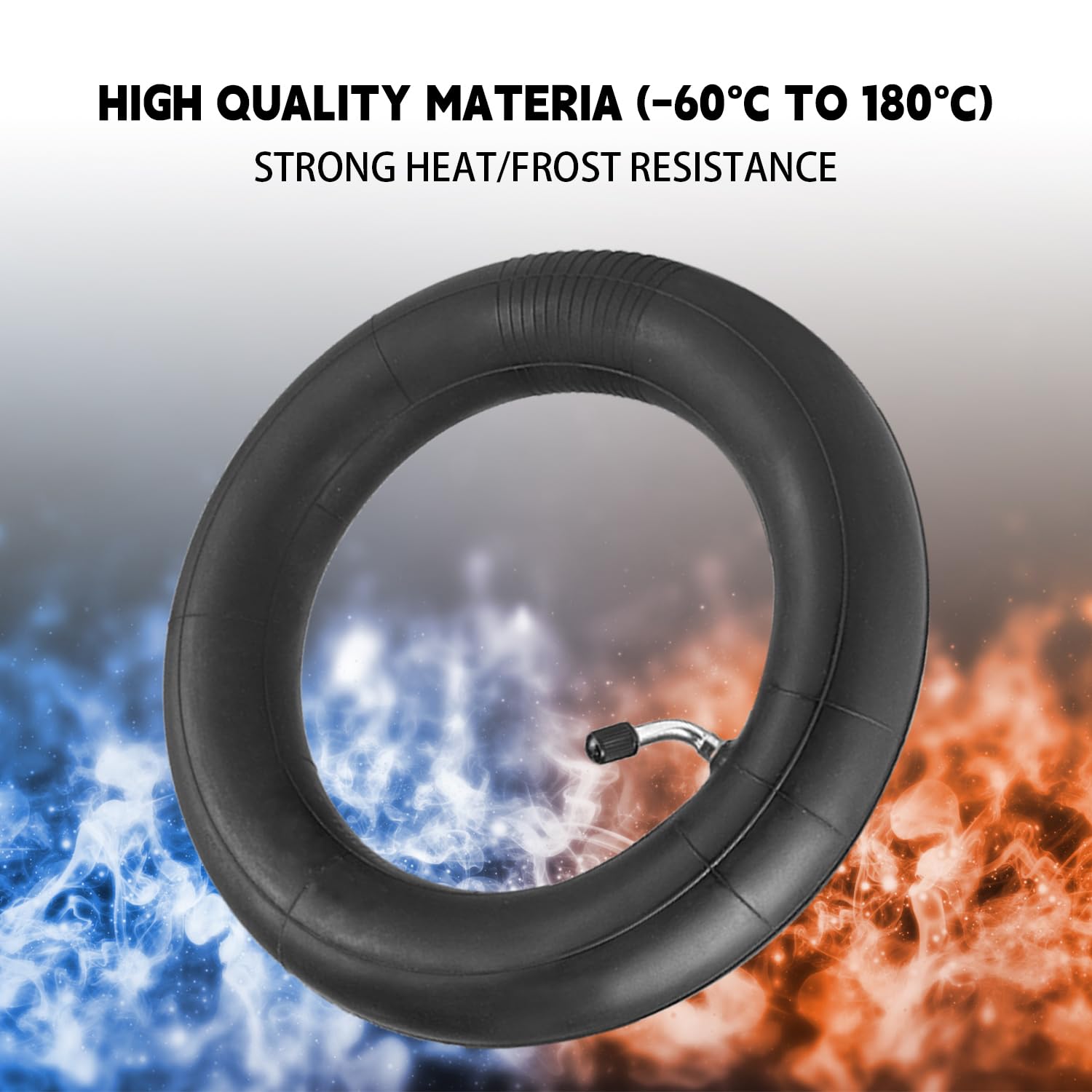 80/65-6 Scooter Inner Tube 10x2.5 Inner Tube 255x80 Electric Scooter 10 inch Tires [Thickened] [Valve Extension] [Tire Levers] [