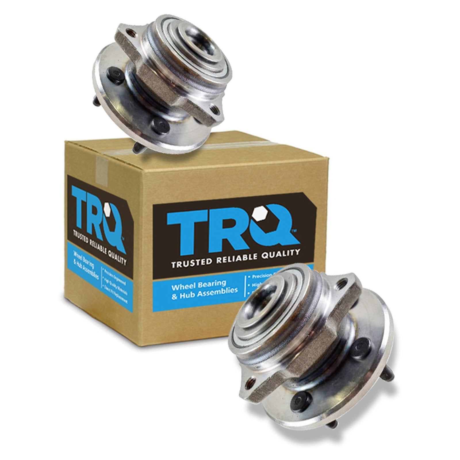 Trq Front Wheel Hub Bearings Assembly Set Compatible With 2002-2005 Jeep Liberty