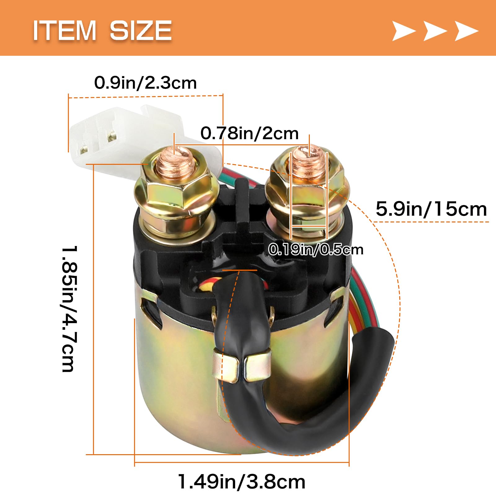 Starter Solenoid Relay Compatible with TRX350 Rancher 350 400 ATV 4x4 Foreman 400 450 500 Foreman Rubicon 500 FourTrax 200 FourT