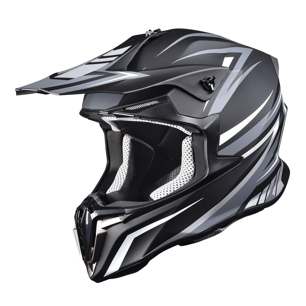 Ahr Adult Offroad Dirt Bike Helmet Motocross Atv Dirtbike Outdoor Bmx Mx Full Face Motorcycle Helmet Dot Approved, H-Ven20 (Gray
