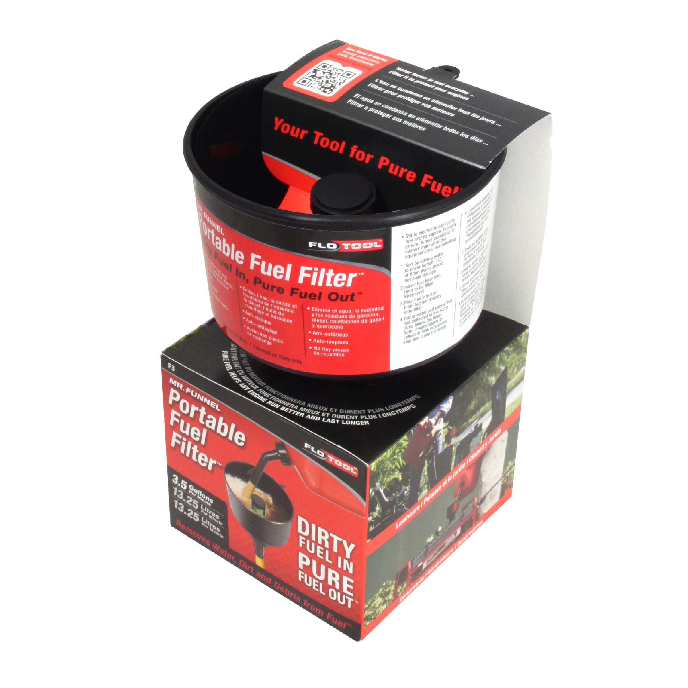 Mr. Funnel AF3CB Fuel Filter,Black