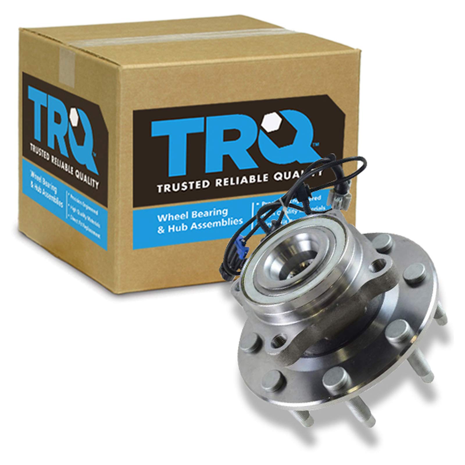 Trq Front Wheel Bearing & Hub Assembly With Abs Sensor Compatible With 2007-2010 Chevrolet Silverado 2500 Hd Silverado 3500 Hd 2