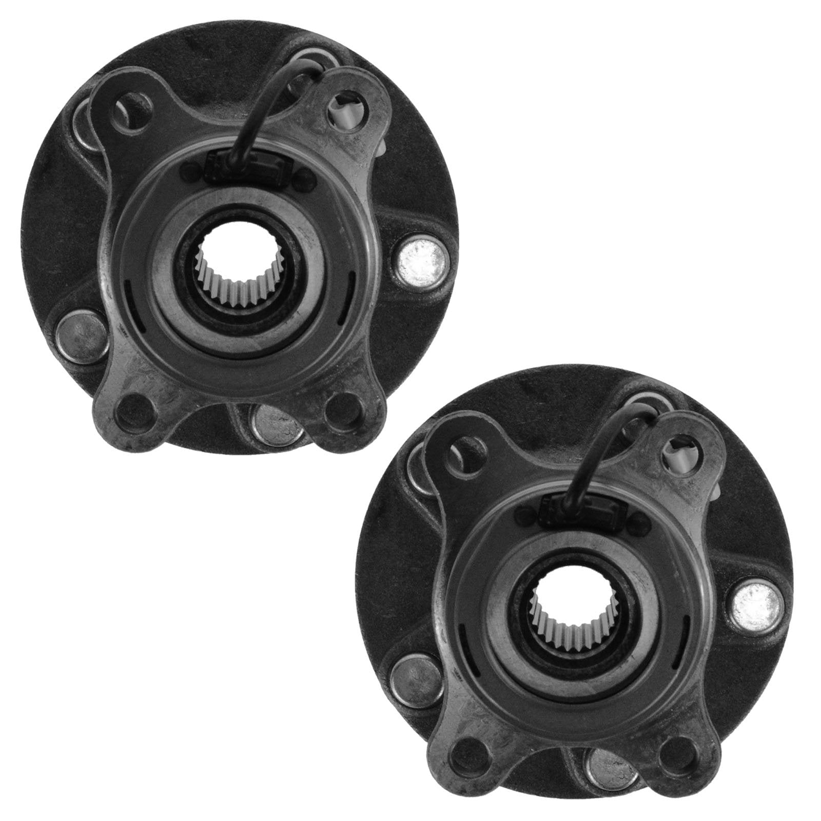 Trq Rear Wheel Hub Bearings Assembly Set Compatible With 2007-2013 Suzuki Sx4